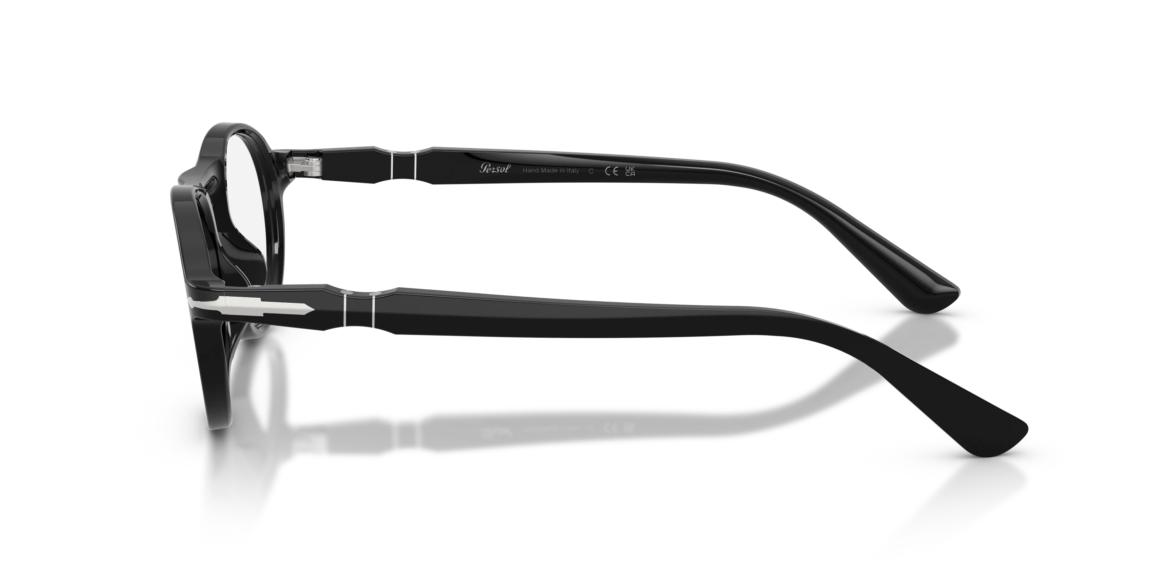 Persol PO3410V ALBA 95 Montature da vista Acetato Nero Trasparente Pantos Normale - immagine 4