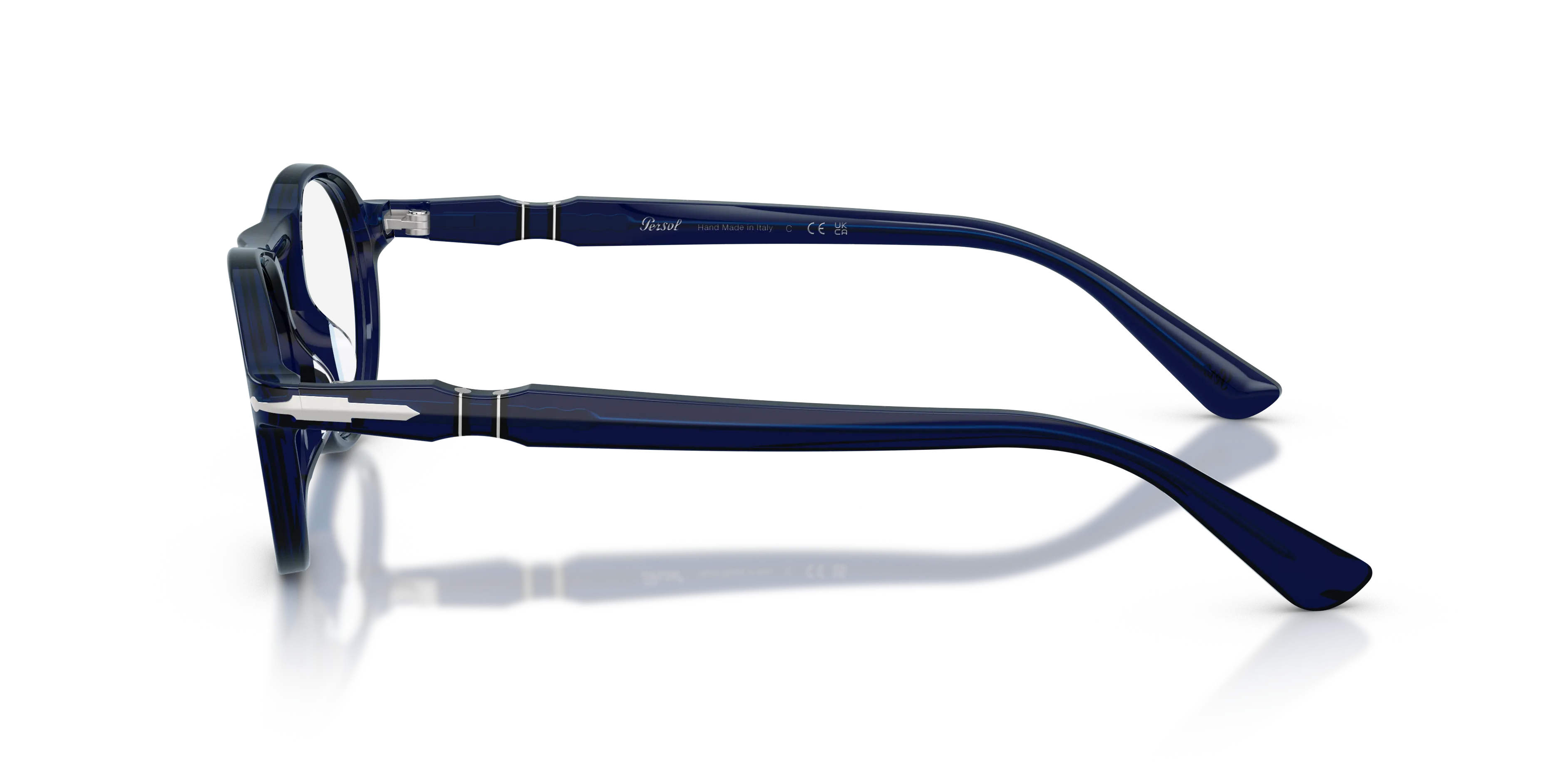 Persol PO3410V ALBA 181 Montature da vista Acetato Blu Trasparente Pantos Normale - immagine 4
