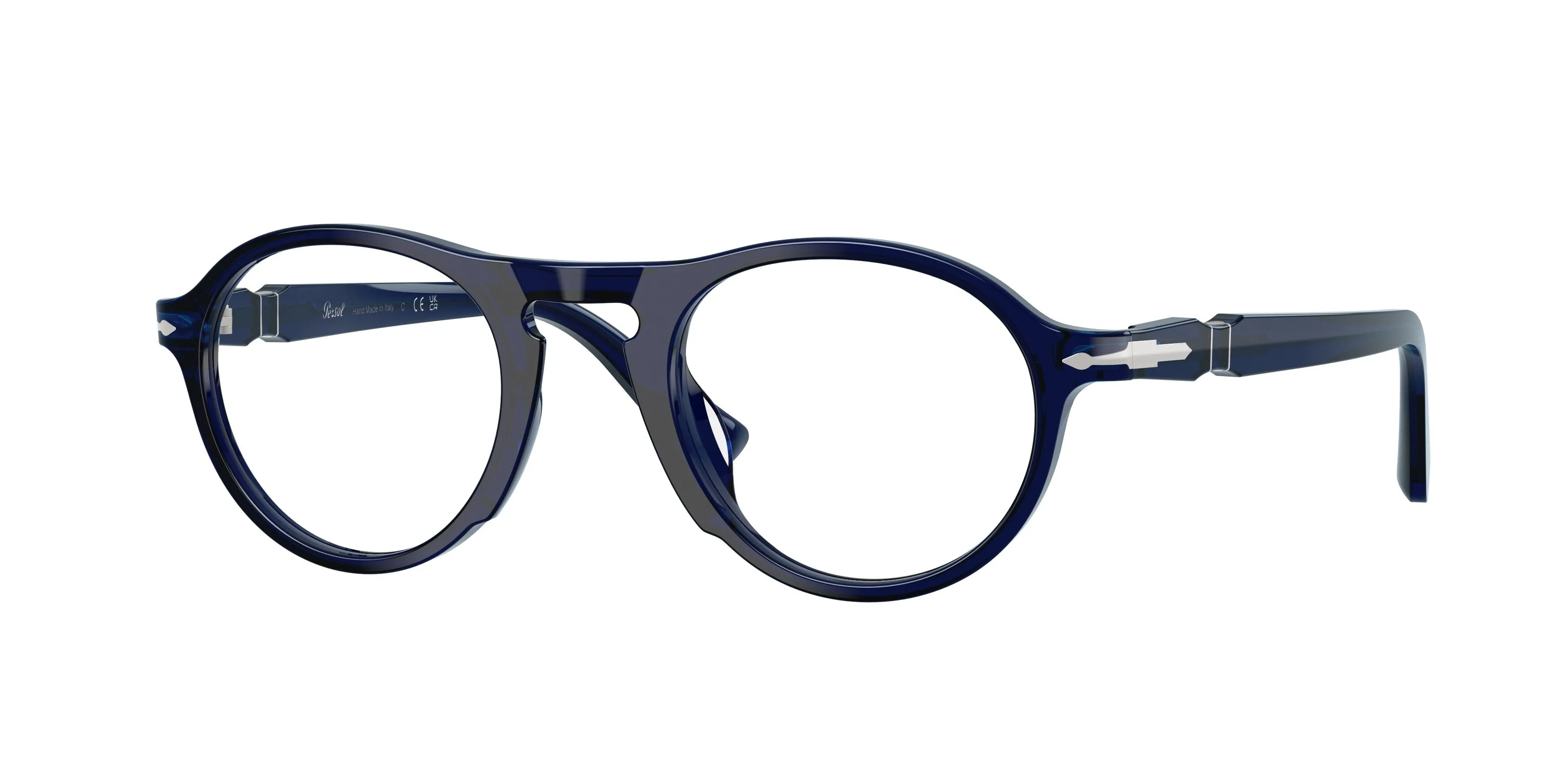 Persol PO3410V ALBA 181 Montature da vista Acetato Blu Trasparente Pantos Normale - immagine 1