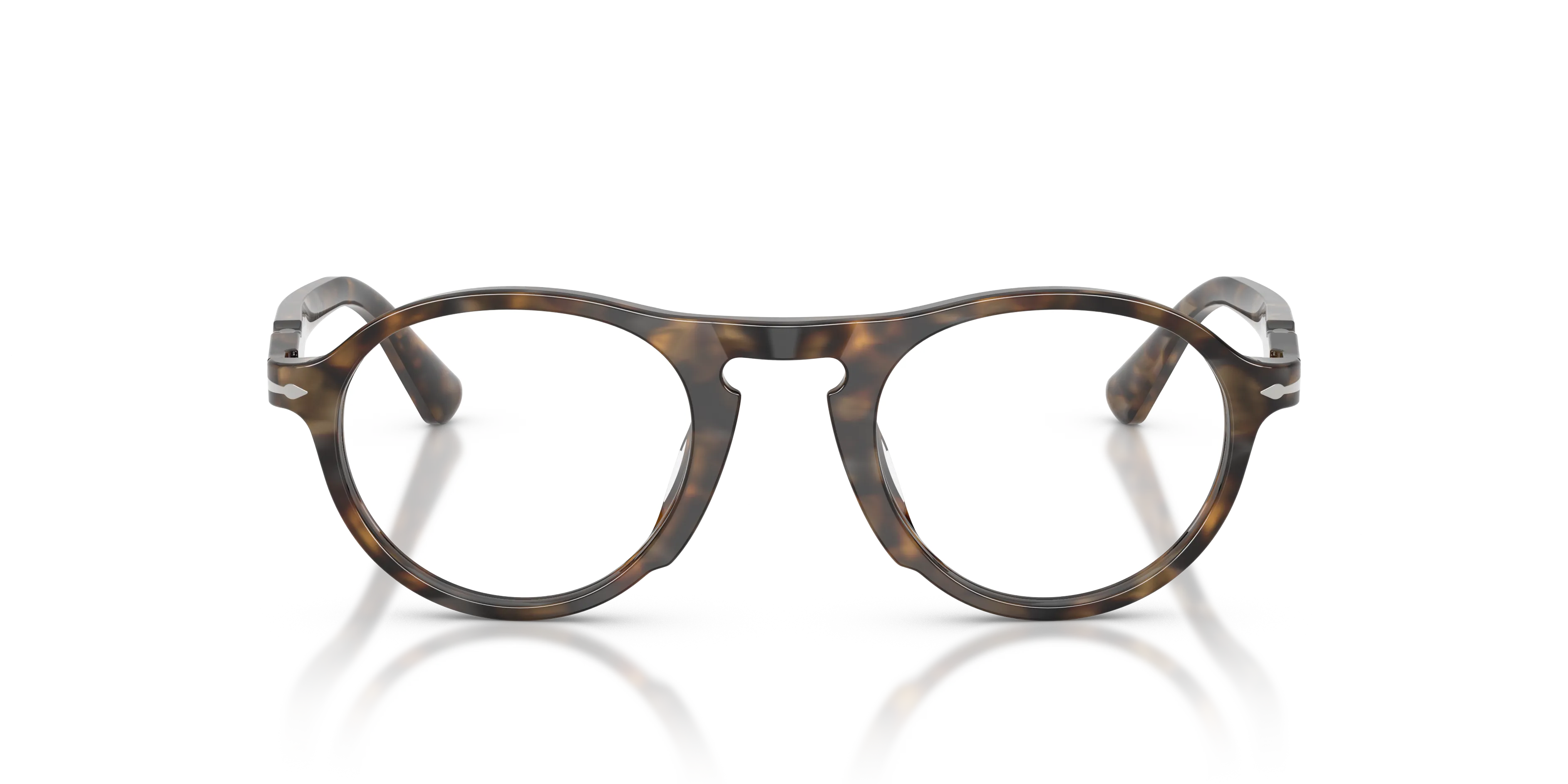 Persol PO3410V ALBA 1248 Montature da vista Acetato Marrone Trasparente Pantos Normale - immagine 3