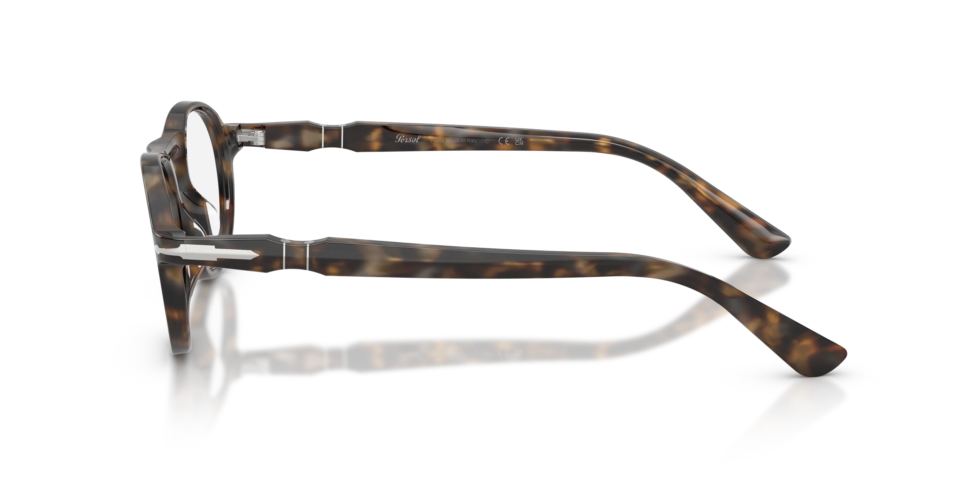 Persol PO3410V ALBA 1248 Montature da vista Acetato Marrone Trasparente Pantos Normale - immagine 4