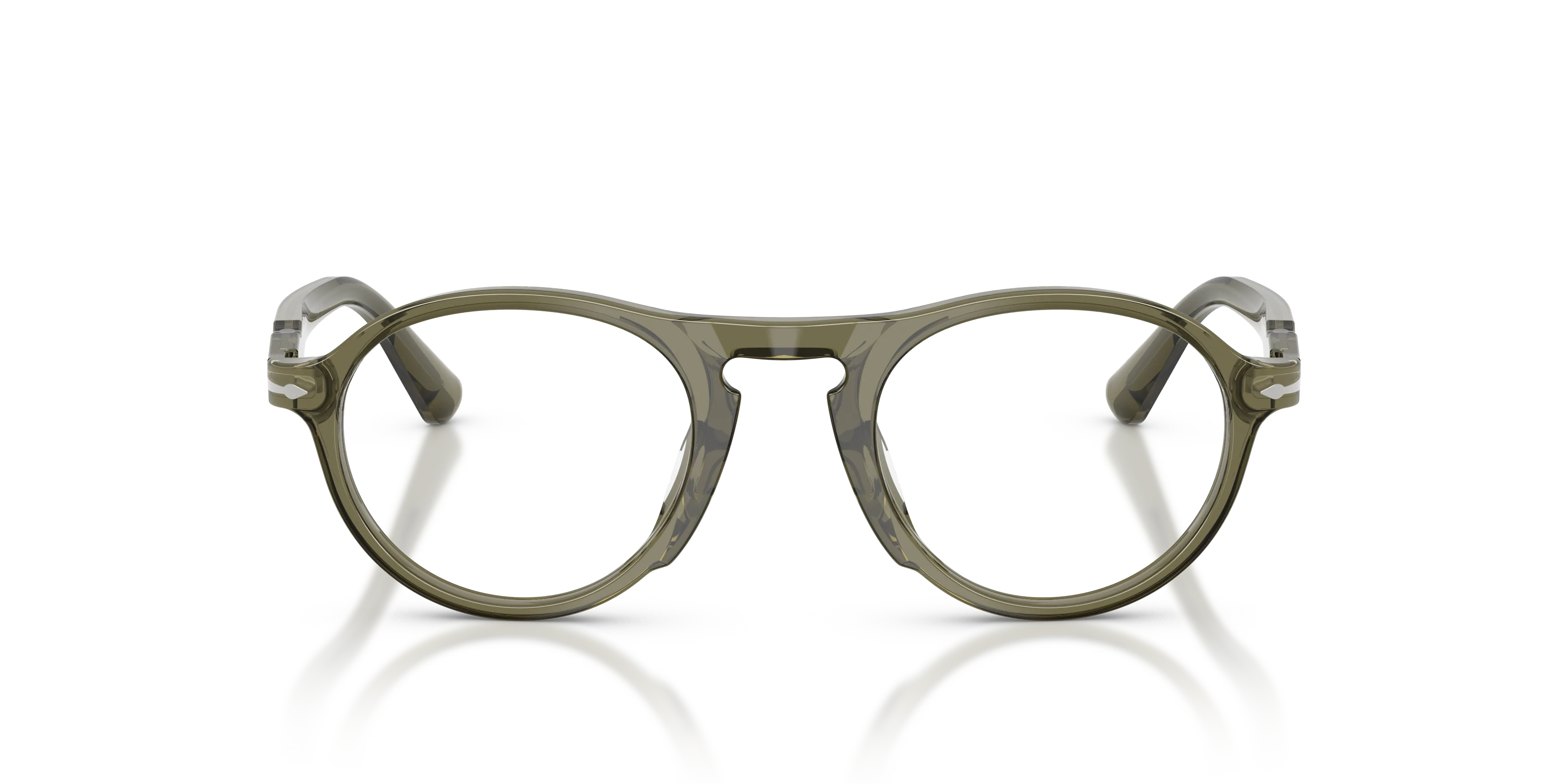 Persol PO3410V ALBA 1142 Montature da vista Acetato Verde Trasparente Pantos Normale - immagine 3