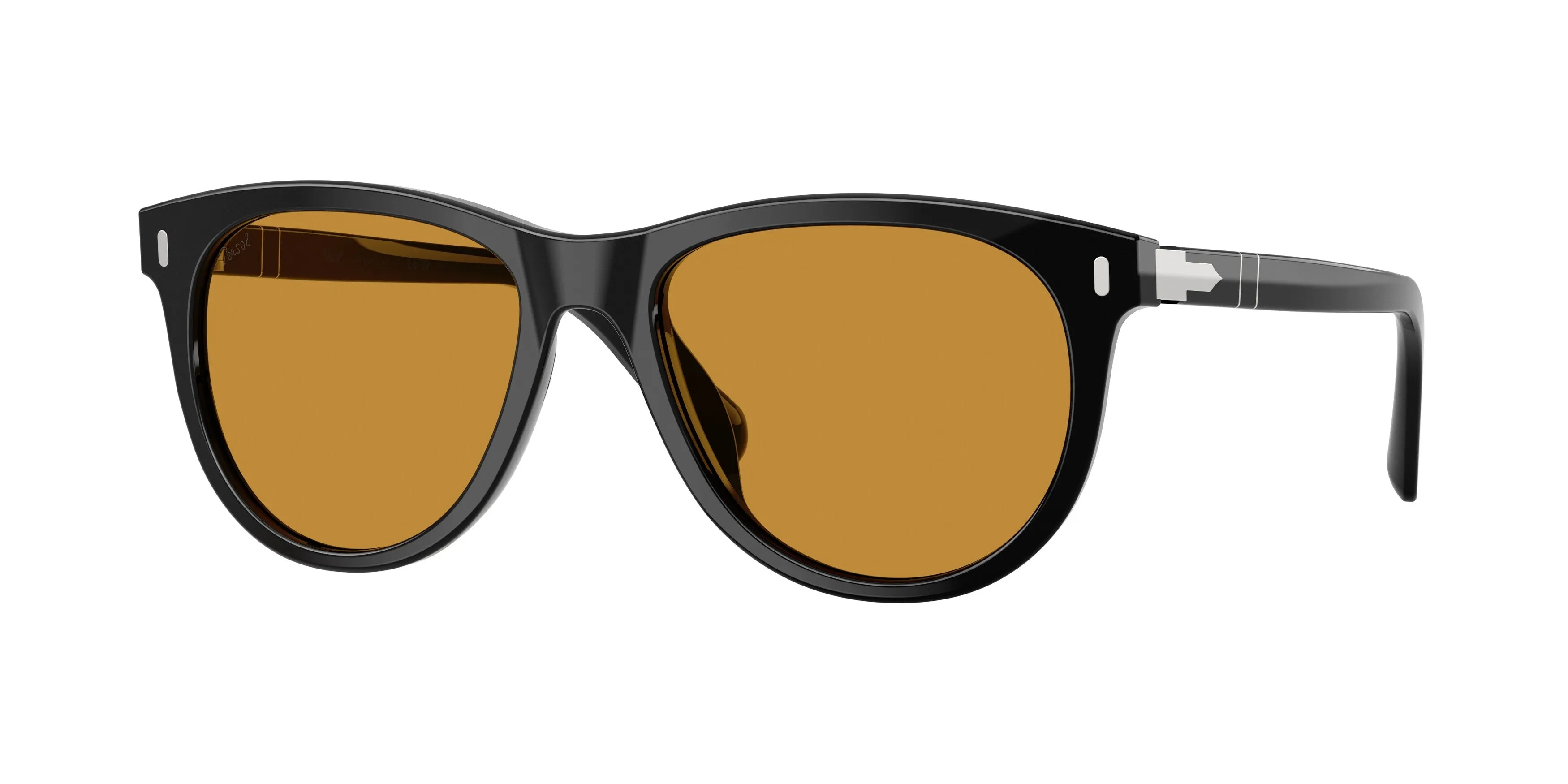 Persol PO3408S 95/53 Occhiali da sole Acetato Nero Giallo Pantos Normale - immagine 1
