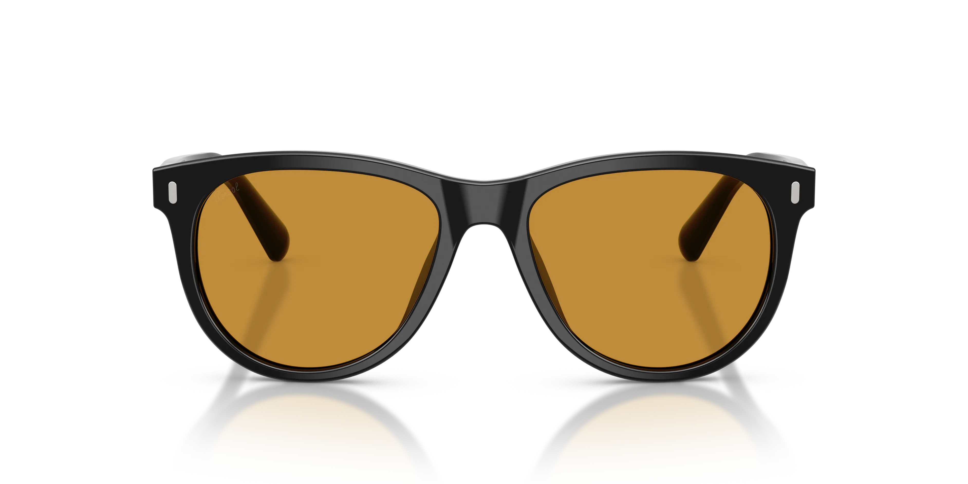 Persol PO3408S 95/53 Occhiali da sole Acetato Nero Giallo Pantos Normale - immagine 3