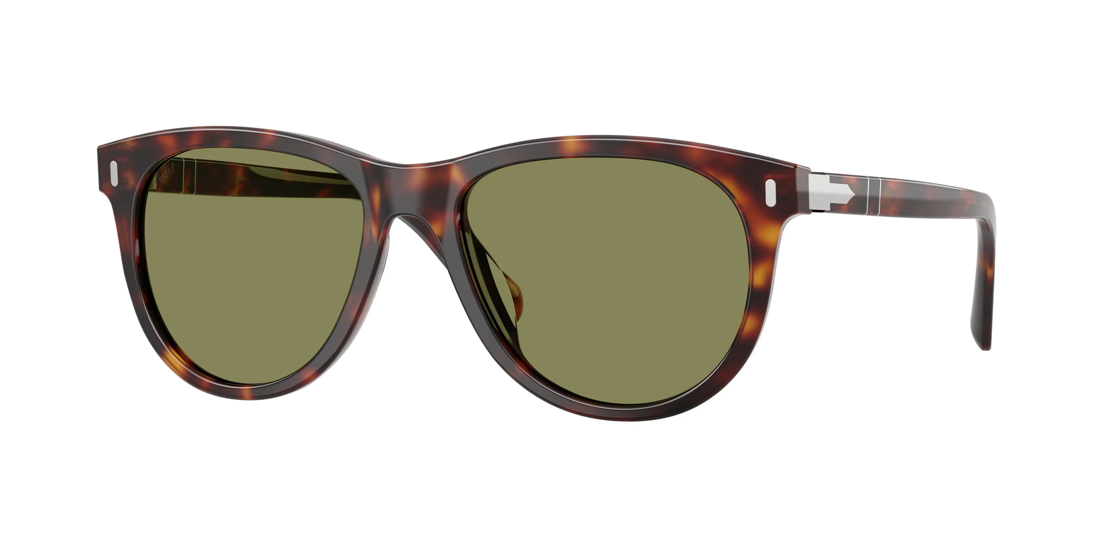 Persol PO3408S 24/4E Occhiali da sole Acetato Tartaruga Verde Pantos Normale - immagine 1