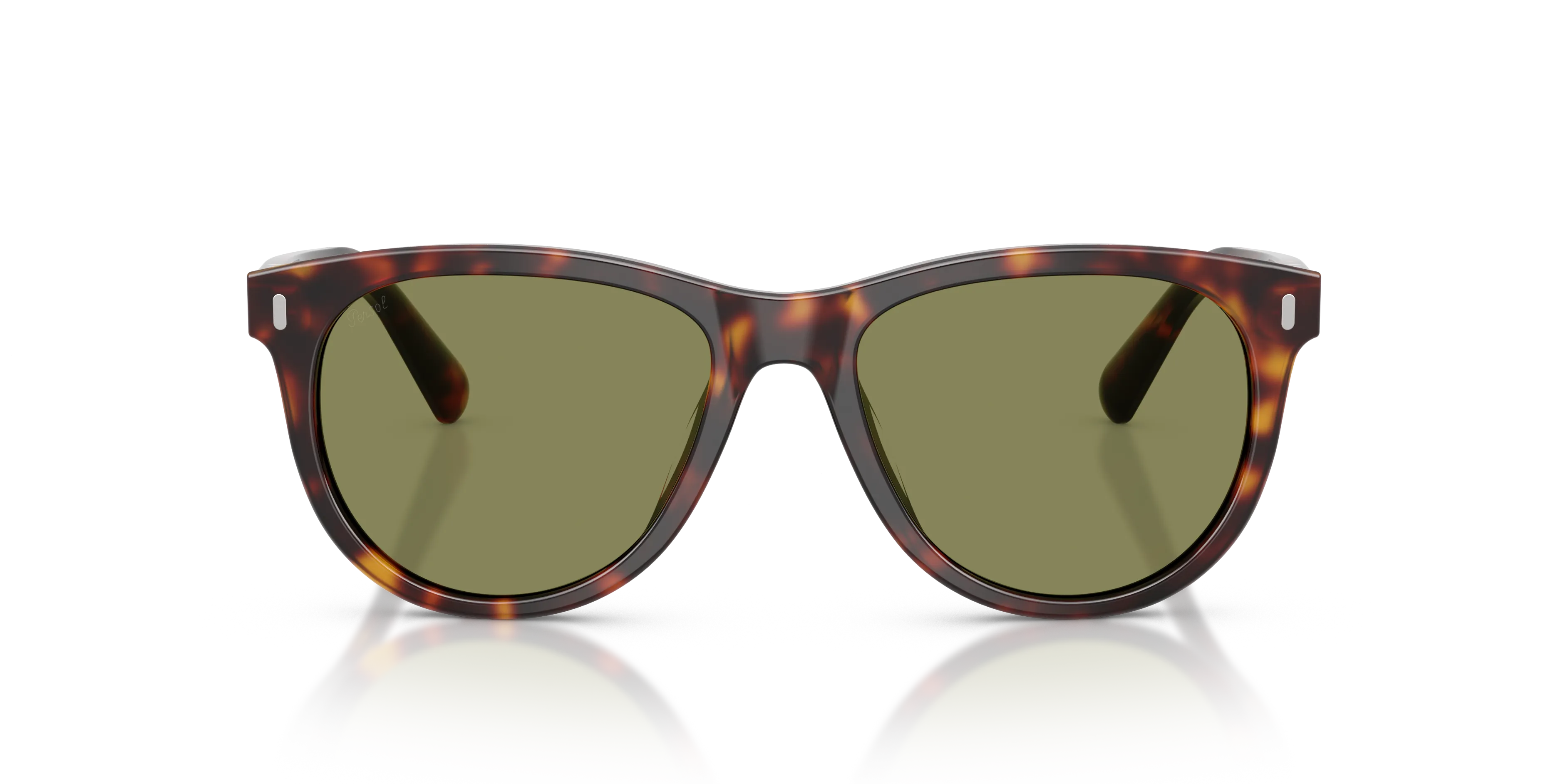 Persol PO3408S 24/4E Occhiali da sole Acetato Tartaruga Verde Pantos Normale - immagine 3