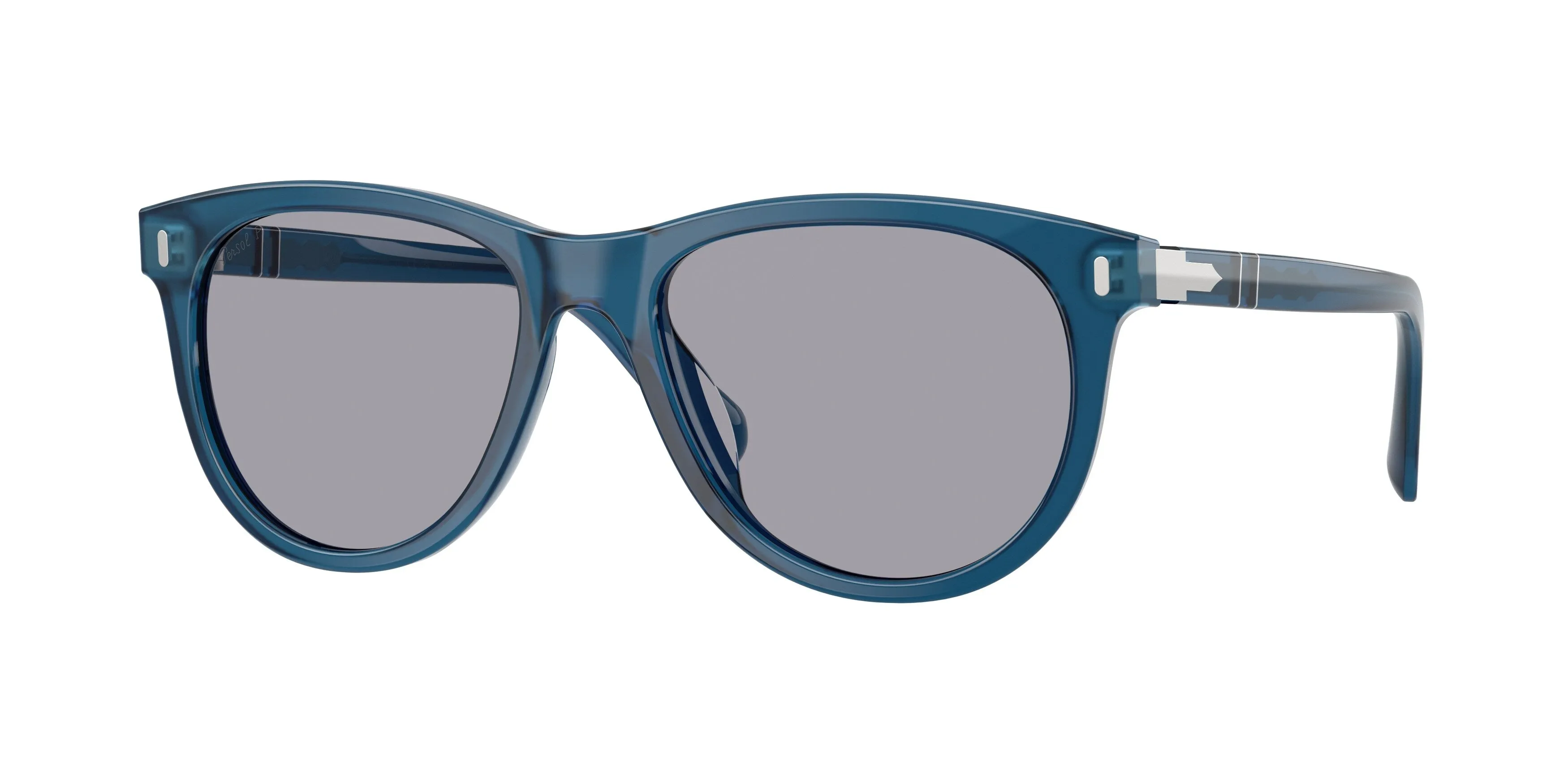 Persol PO3408S 125448 Occhiali da sole Acetato Blu Grigio Pantos Polarizzata - immagine 1