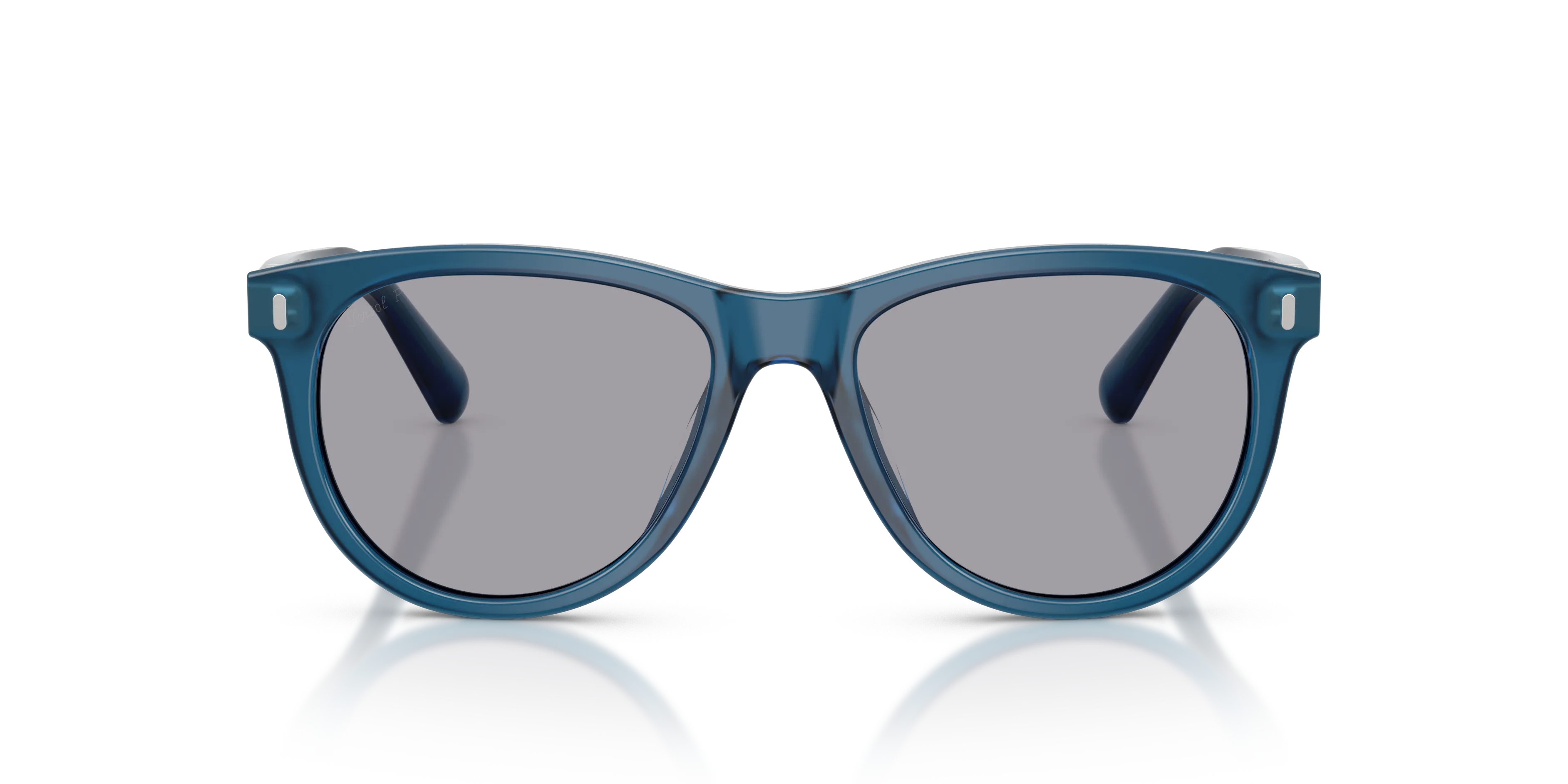 Persol PO3408S 125448 Occhiali da sole Acetato Blu Grigio Pantos Polarizzata - immagine 3