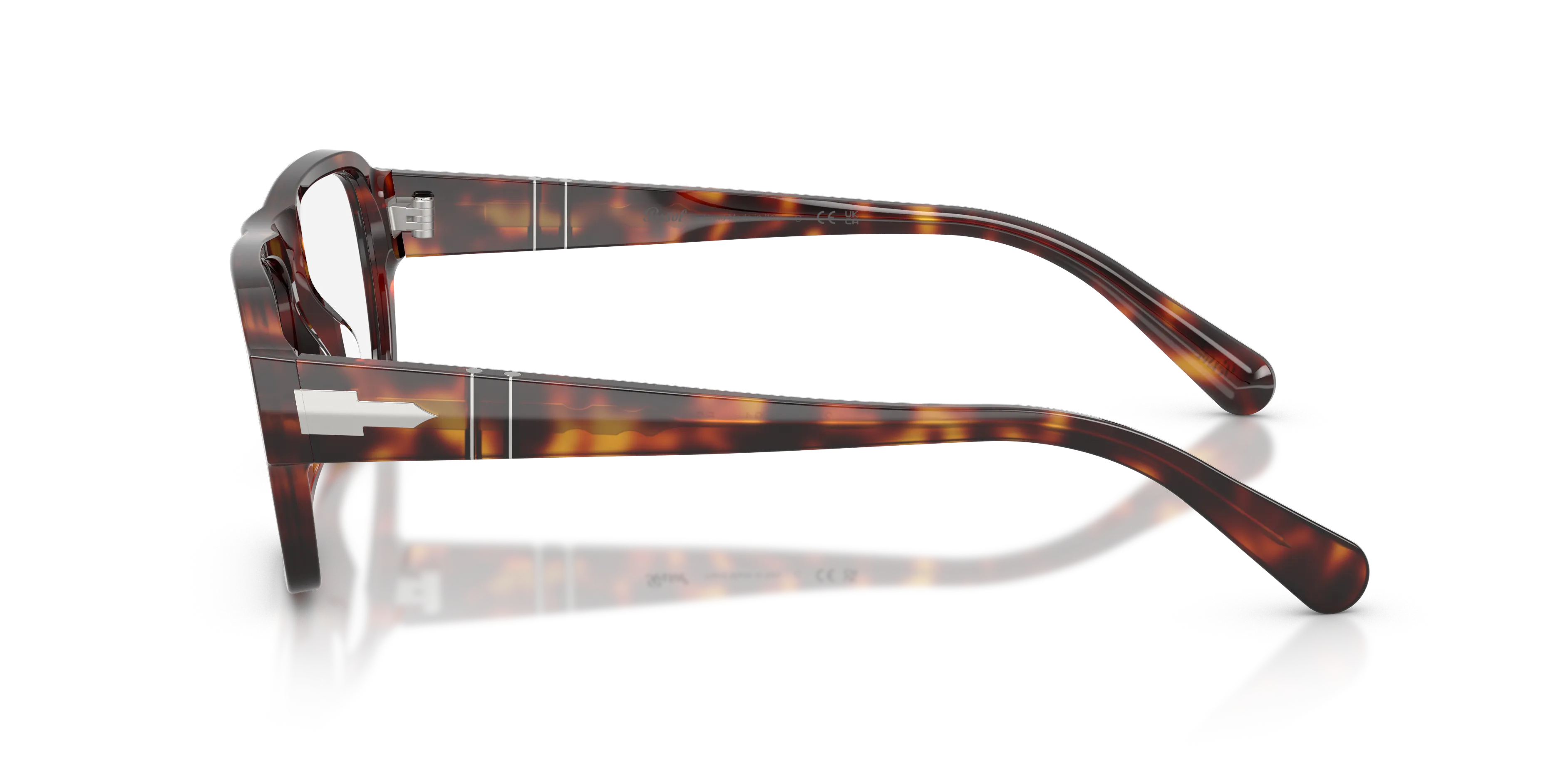 Persol PO3407V 24 Montature da vista Acetato Tartaruga Trasparente Squadrata Normale - immagine 4