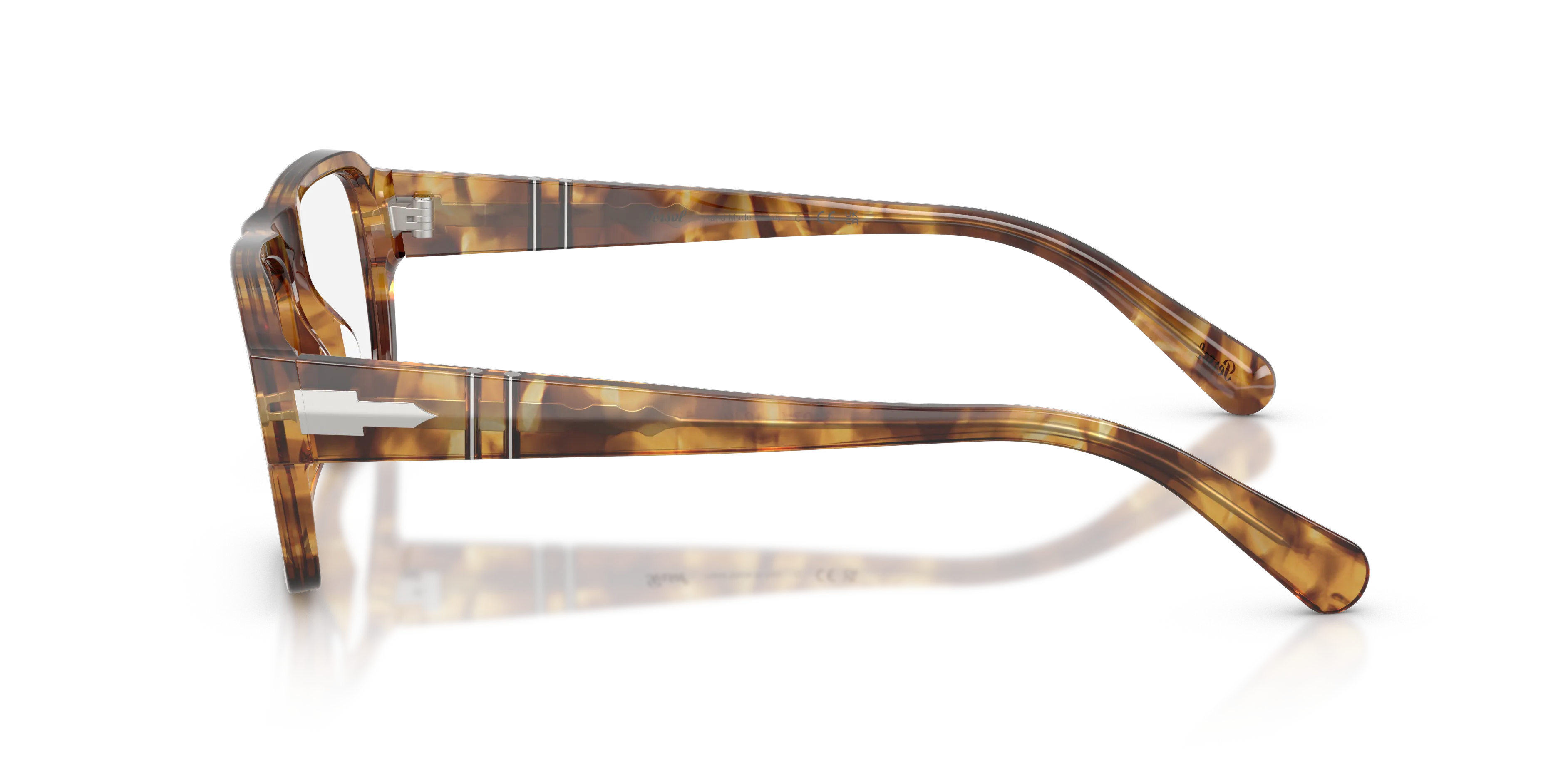 Persol PO3407V 1243 Montature da vista Acetato Marrone Trasparente Squadrata Normale - immagine 4