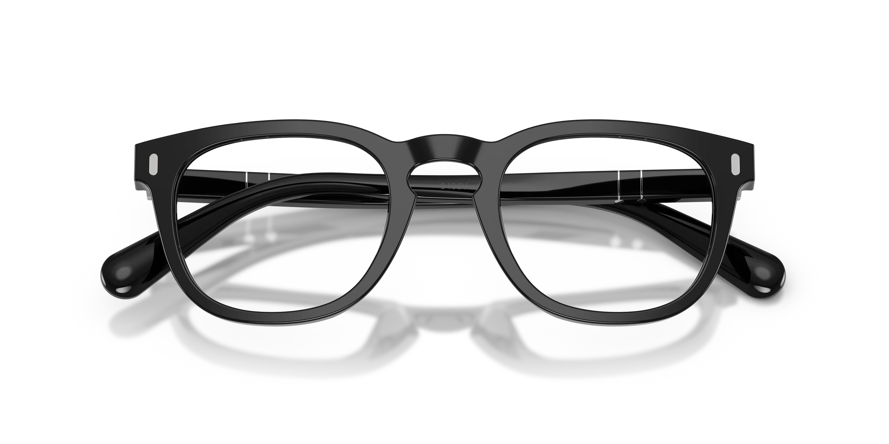 Persol PO3406V GIANNI 95 Montature da vista Acetato Nero Trasparente Squadrata Normale - immagine 2