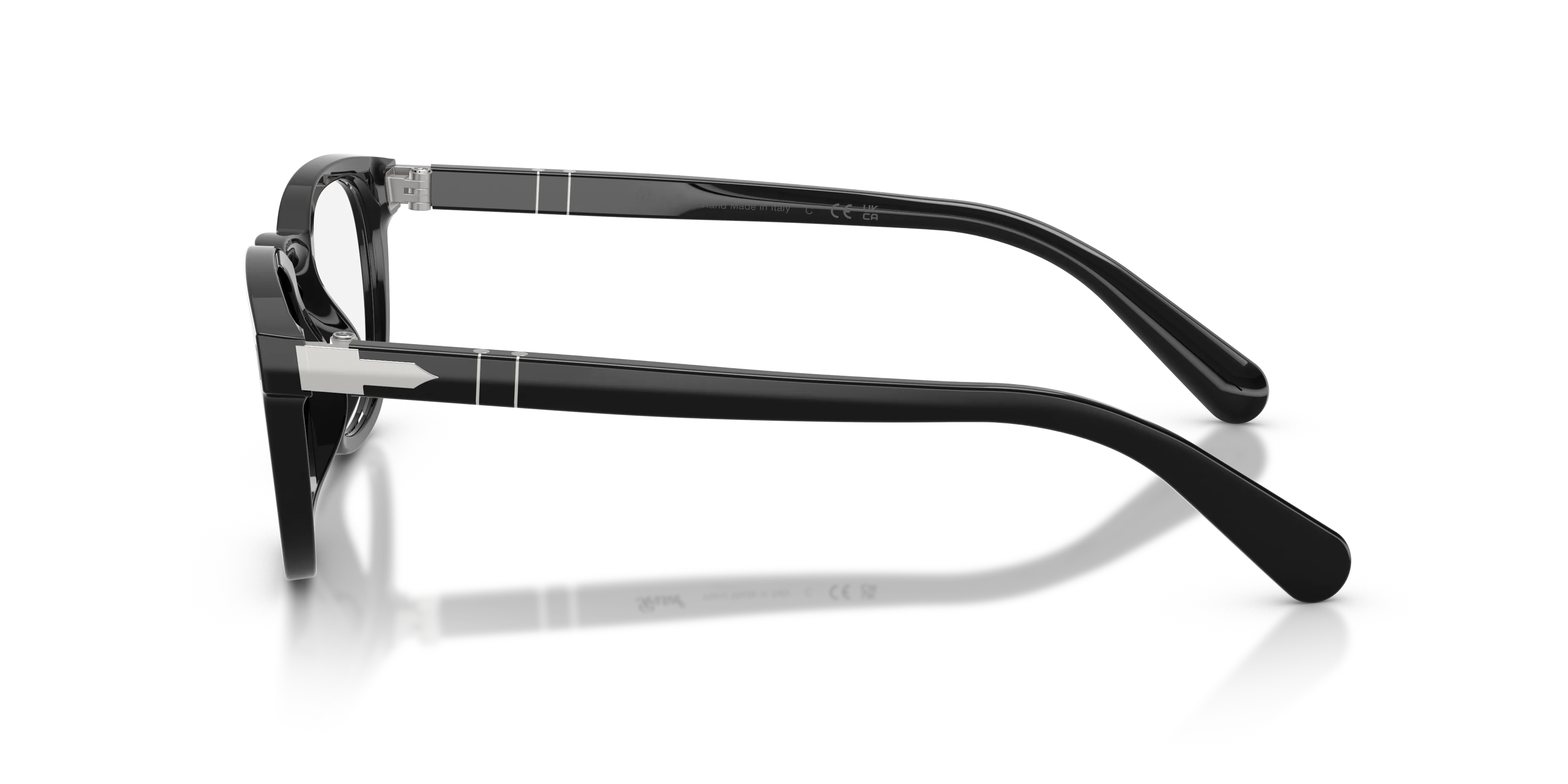 Persol PO3406V GIANNI 95 Montature da vista Acetato Nero Trasparente Squadrata Normale - immagine 4