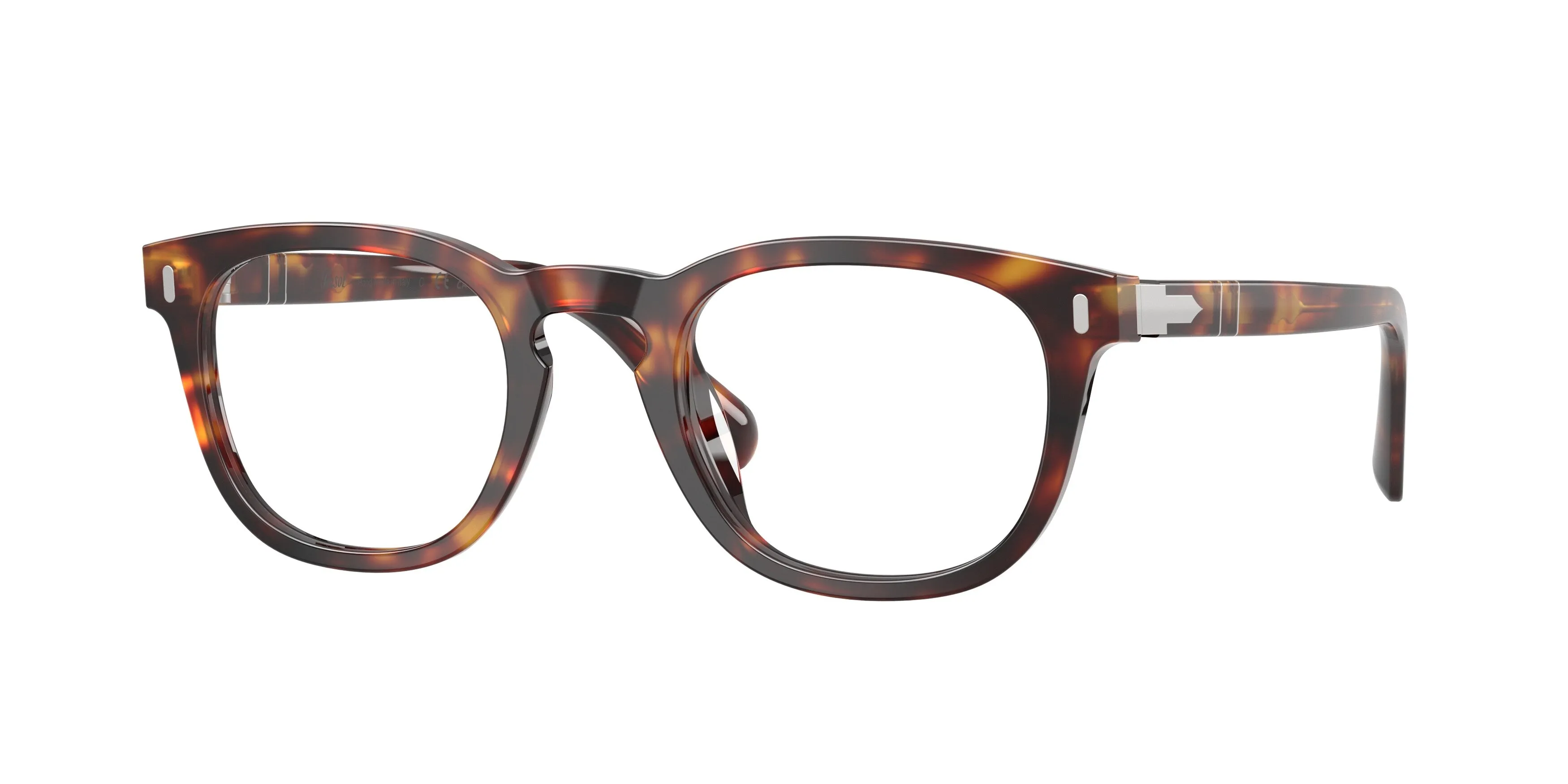 Persol PO3406V GIANNI 24 Montature da vista Acetato Tartaruga Trasparente Squadrata Normale - immagine 1