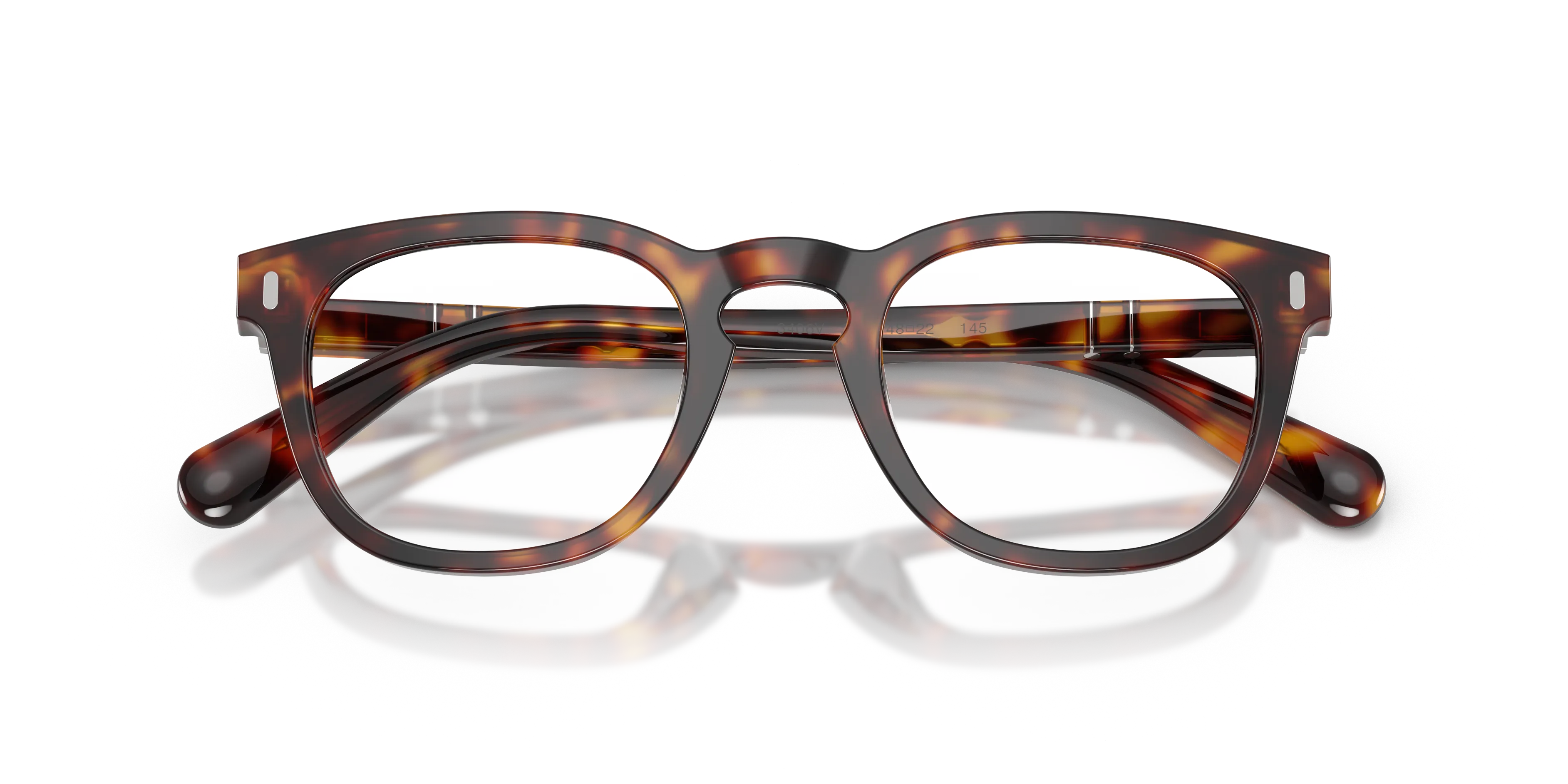 Persol PO3406V GIANNI 24 Montature da vista Acetato Tartaruga Trasparente Squadrata Normale - immagine 2