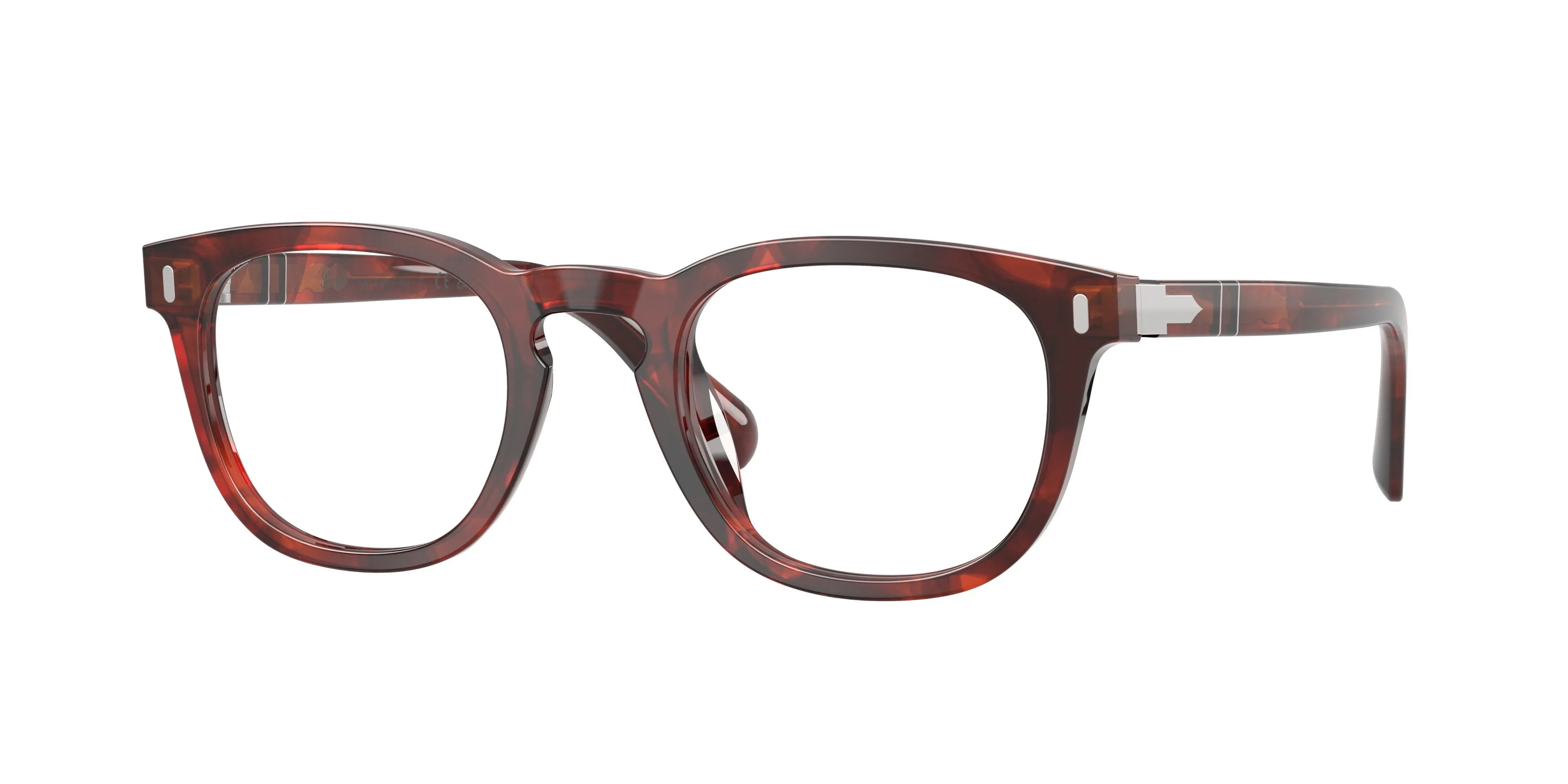 Persol PO3406V GIANNI 1242 Montature da vista Acetato Tartaruga Trasparente Squadrata Normale - immagine 1