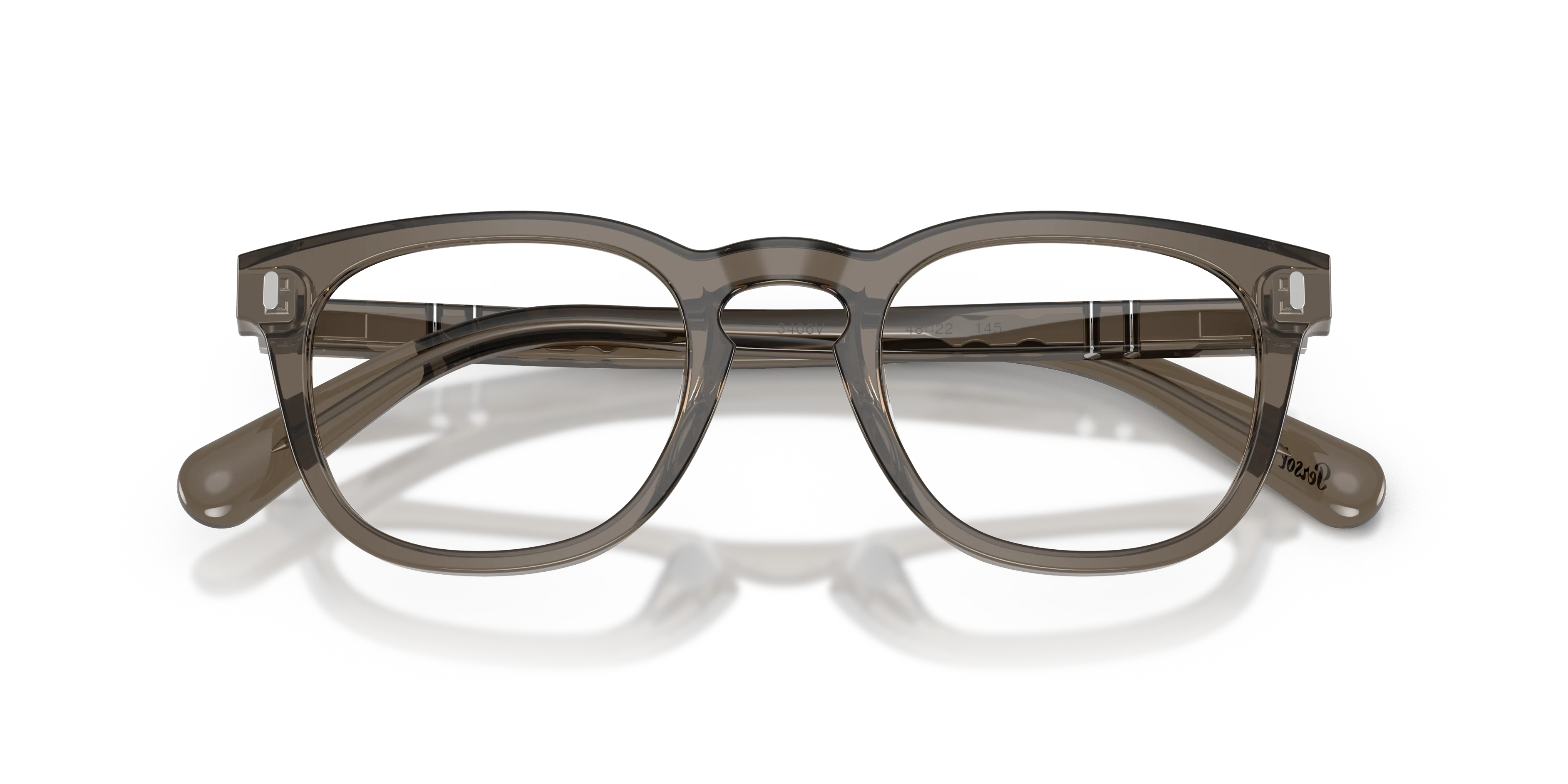 Persol PO3406V GIANNI 1103 Montature da vista Acetato Verde Trasparente Squadrata Normale - immagine 2