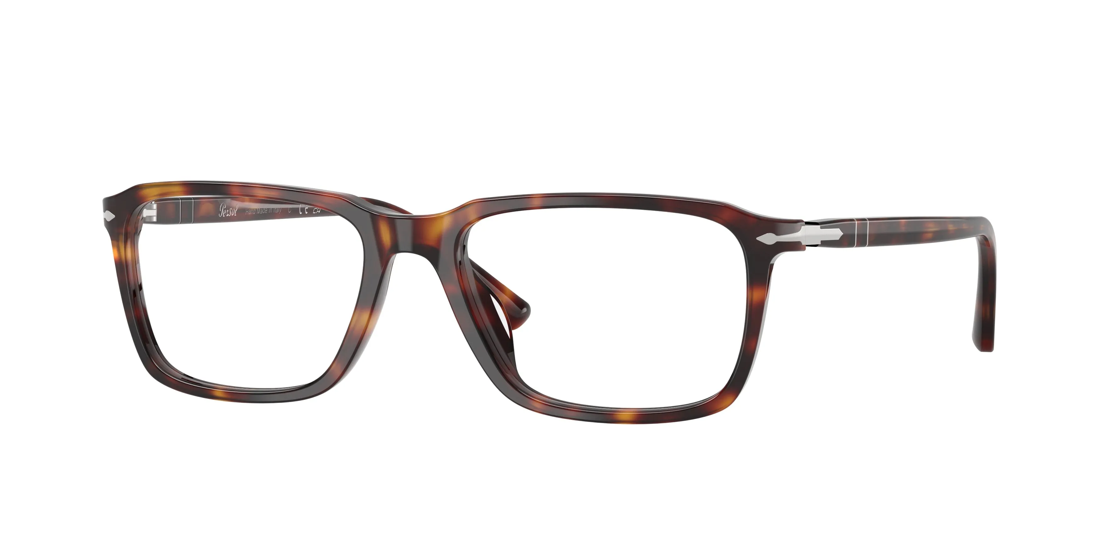 Persol PO3405V 24 Montature da vista Acetato Tartaruga Trasparente Squadrata Normale - immagine 1