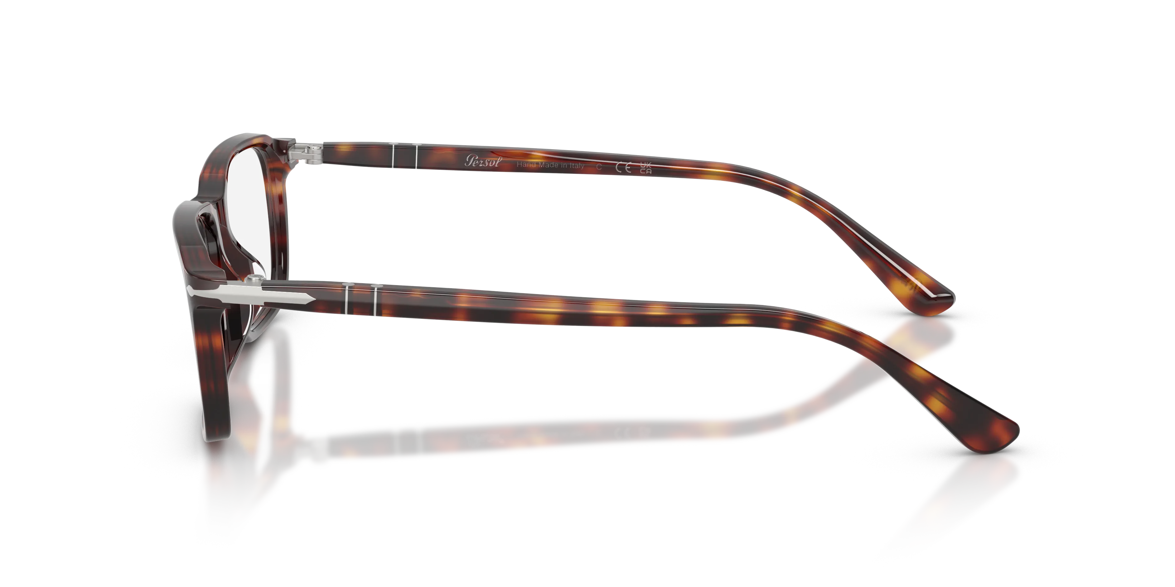 Persol PO3405V 24 Montature da vista Acetato Tartaruga Trasparente Squadrata Normale - immagine 4