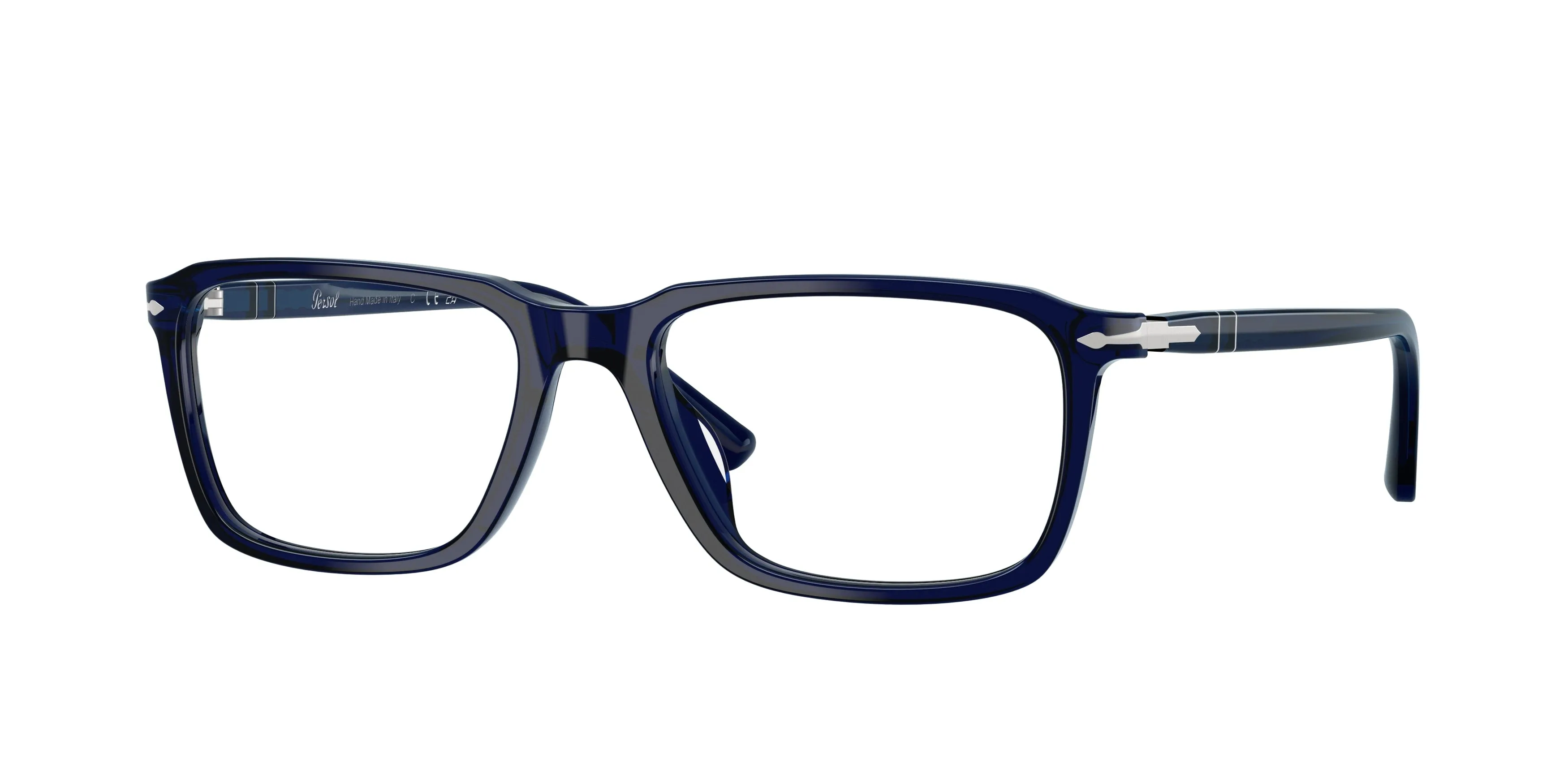 Persol PO3405V 181 Montature da vista Acetato Blu Trasparente Squadrata Normale - immagine 1