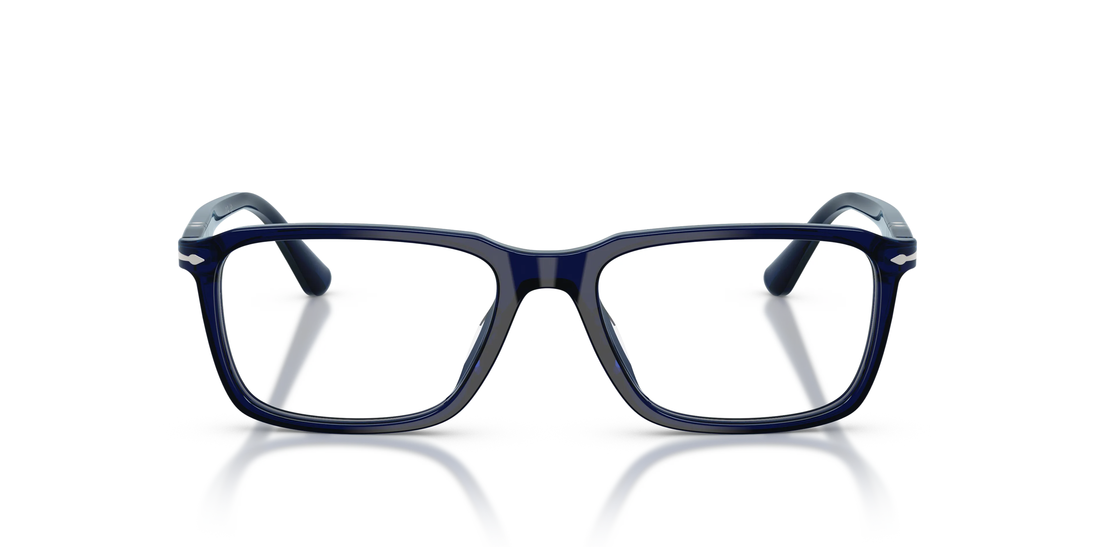 Persol PO3405V 181 Montature da vista Acetato Blu Trasparente Squadrata Normale - immagine 3