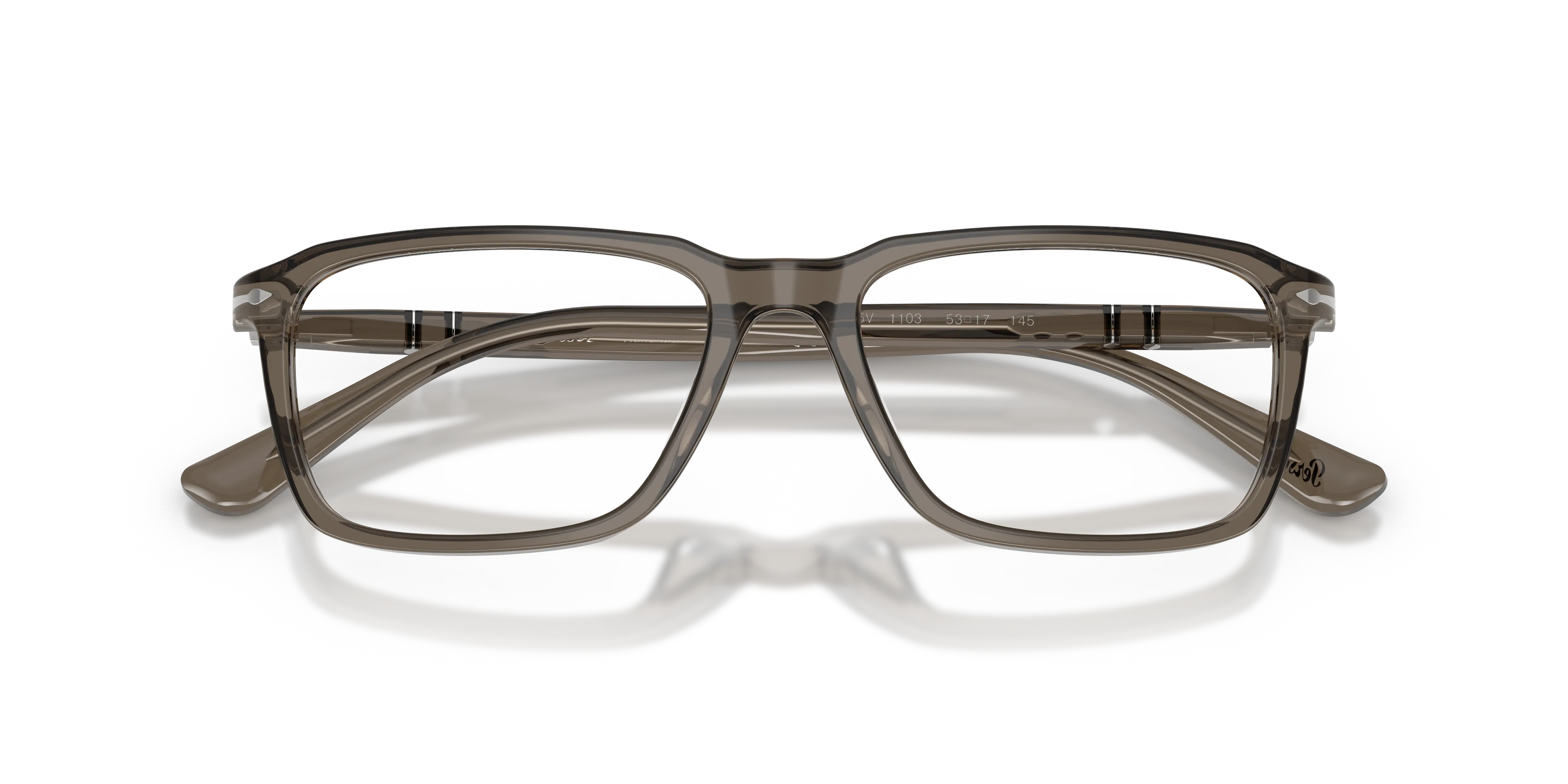 Persol PO3405V 1103 Montature da vista Acetato Verde Trasparente Squadrata Normale - immagine 2