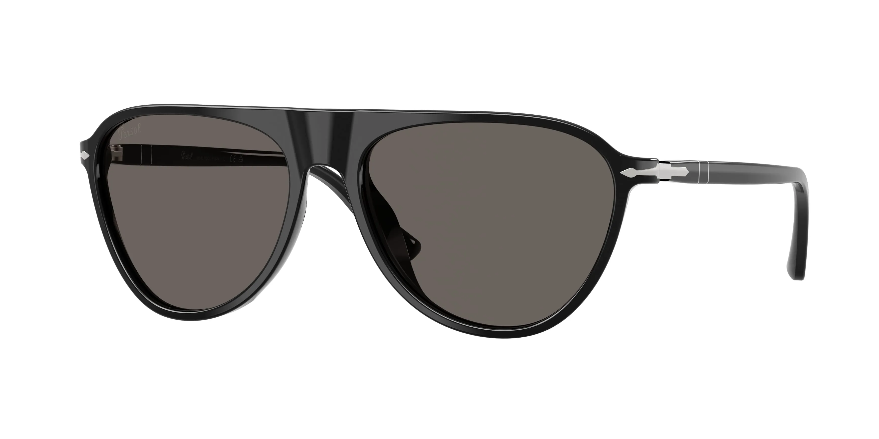 Persol PO3404S 95/B1 Occhiali da sole Acetato Nero Grigio Pilot Normale - immagine 1