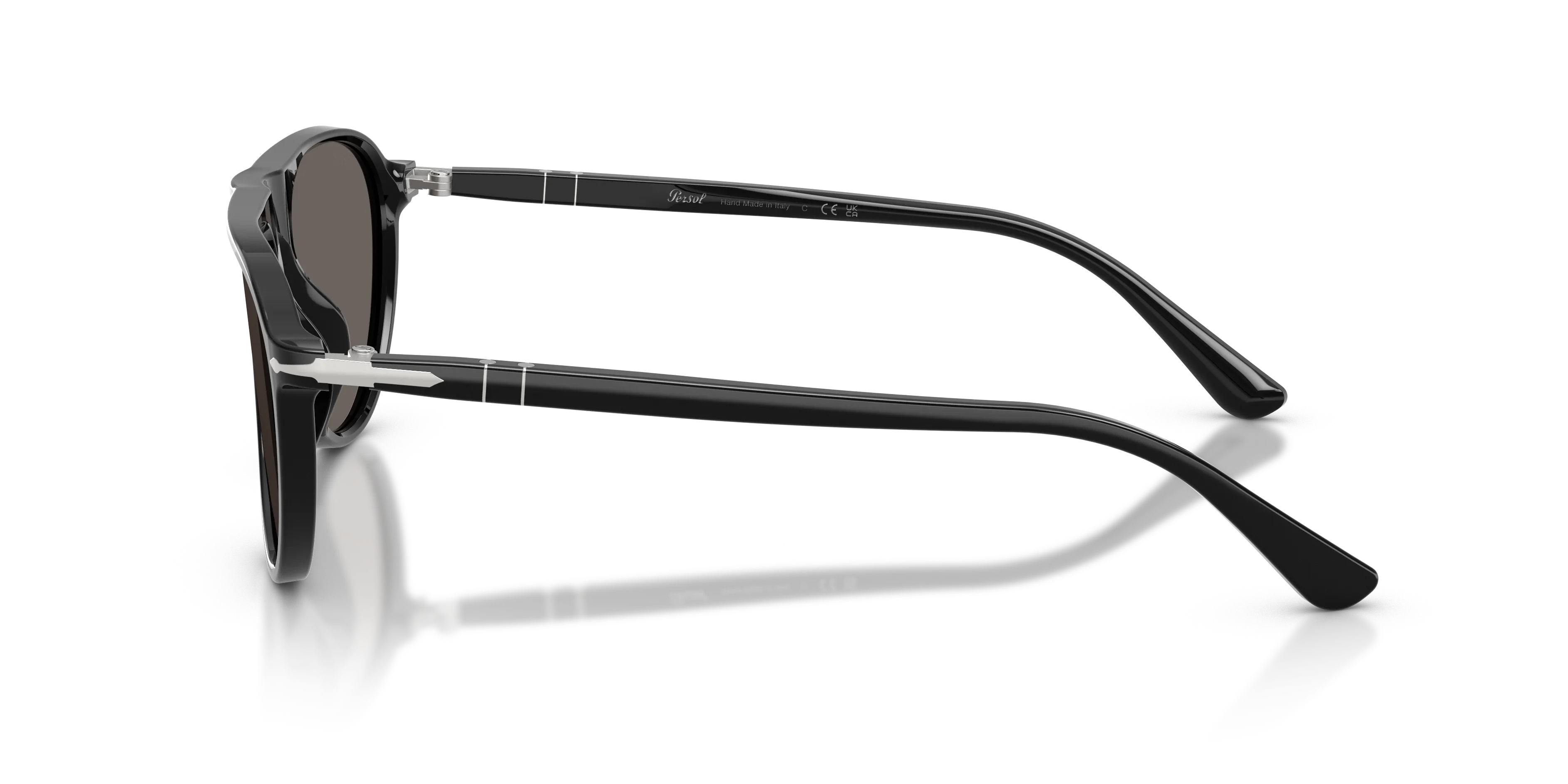 Persol PO3404S 95/B1 Occhiali da sole Acetato Nero Grigio Pilot Normale - immagine 4