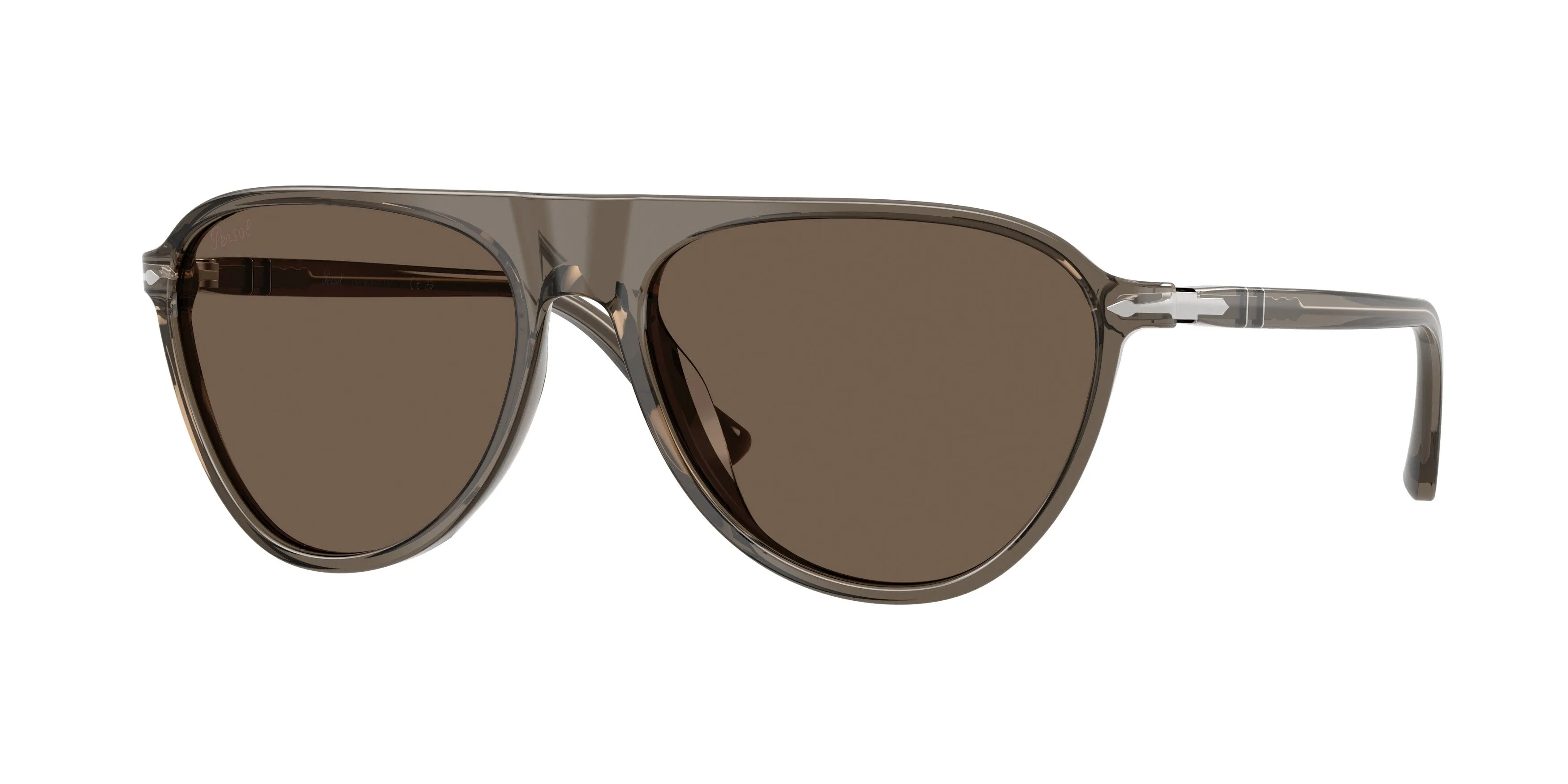 Persol PO3404S 11038T Occhiali da sole Acetato Verde Marrone Pilot Normale - immagine 1