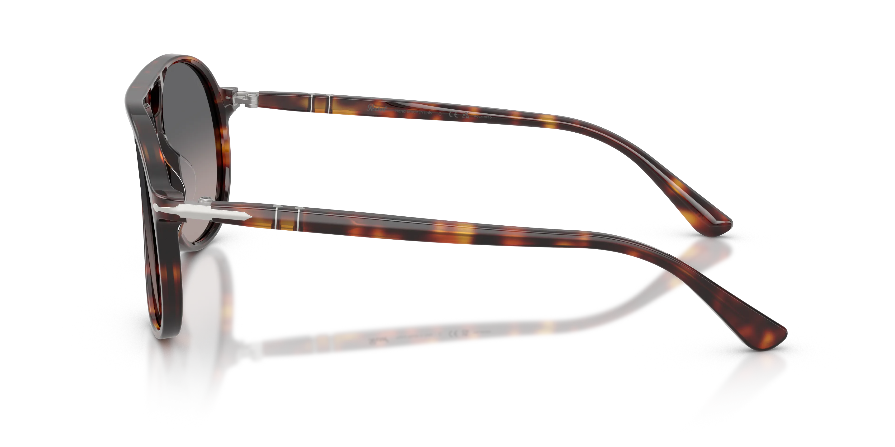 Persol PO3403S WALTER 24/M3 Occhiali da sole Acetato Tartaruga Grigio Pilot Polarizzata Sfumato - immagine 4