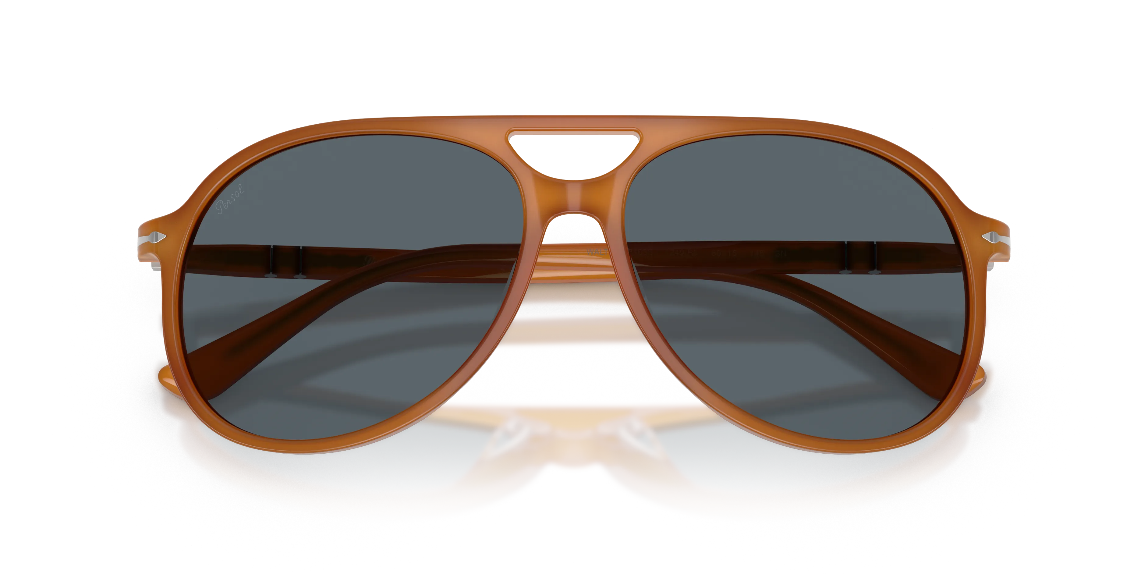 Persol PO3403S WALTER 1249R5 Occhiali da sole Acetato Giallo Blu Pilot Normale - immagine 2