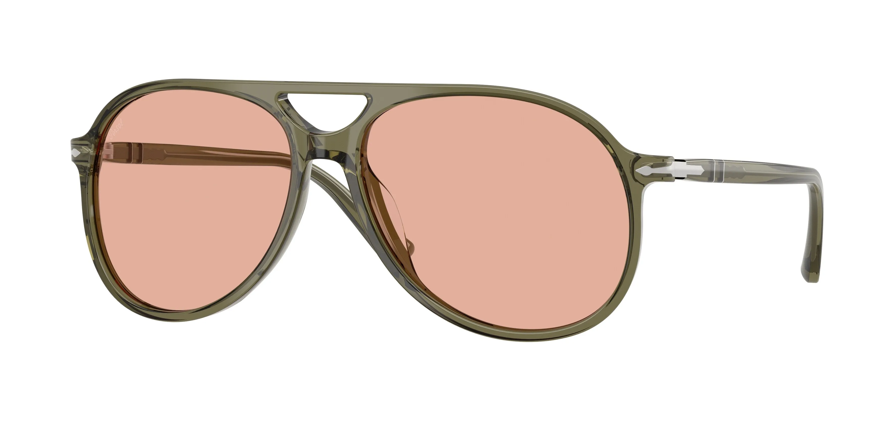 Persol PO3403S WALTER 11424B Occhiali da sole Acetato Verde Rosa Pilot Normale - immagine 1
