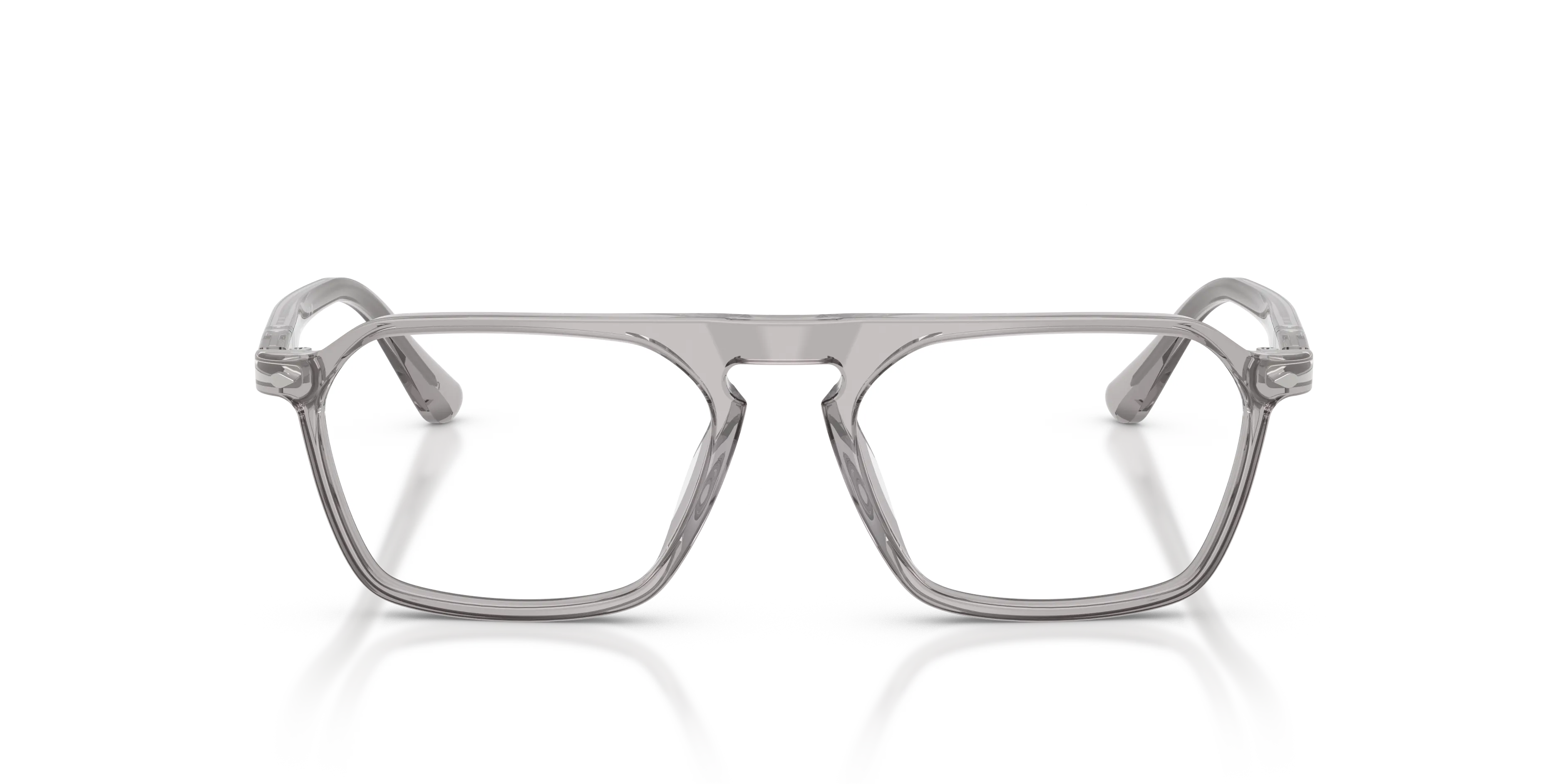 Persol PO3402V 309 Montature da vista Acetato Grigio Trasparente Squadrata Normale - immagine 3