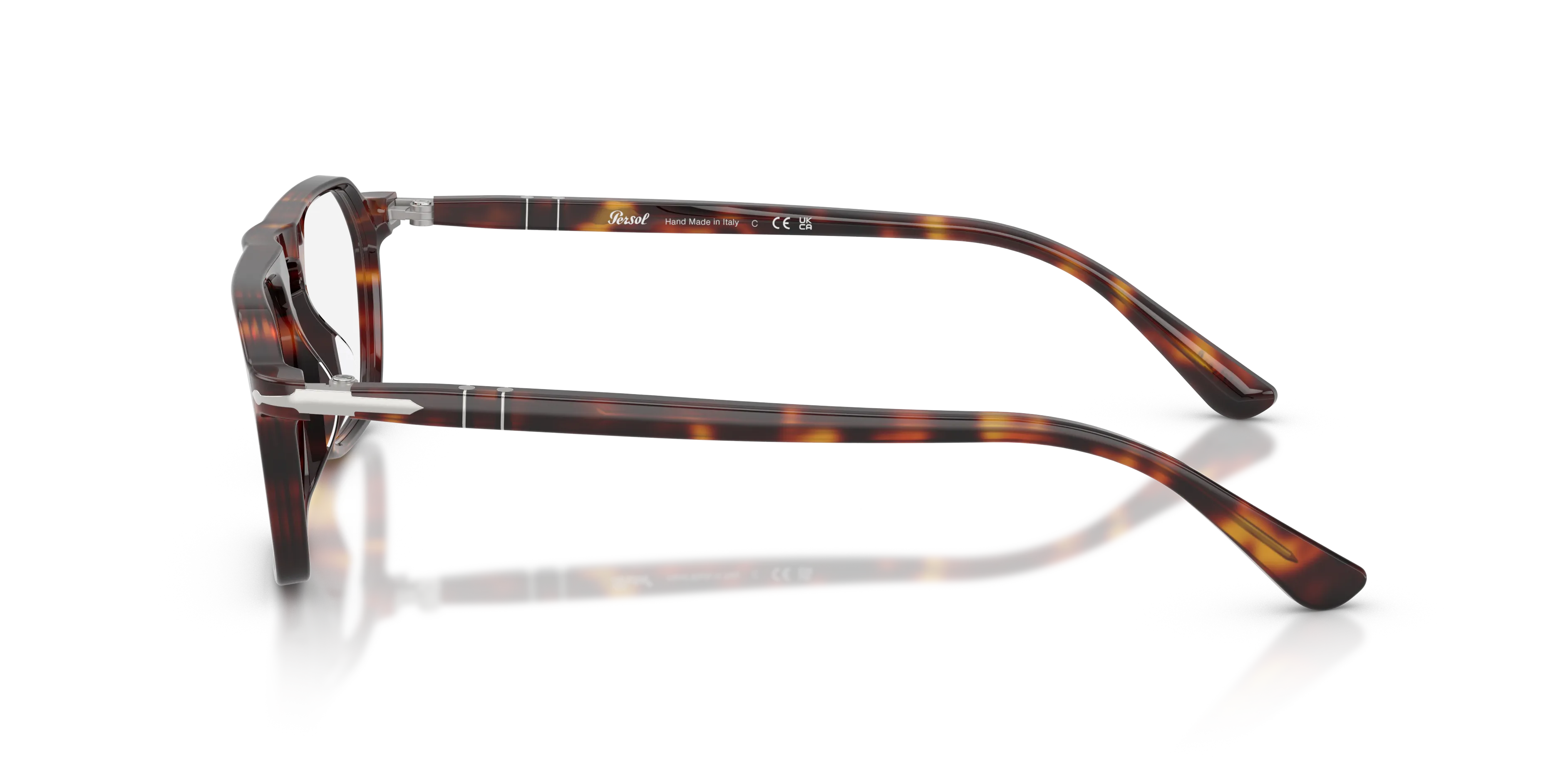 Persol PO3402V 24 Montature da vista Acetato Tartaruga Trasparente Squadrata Normale - immagine 4