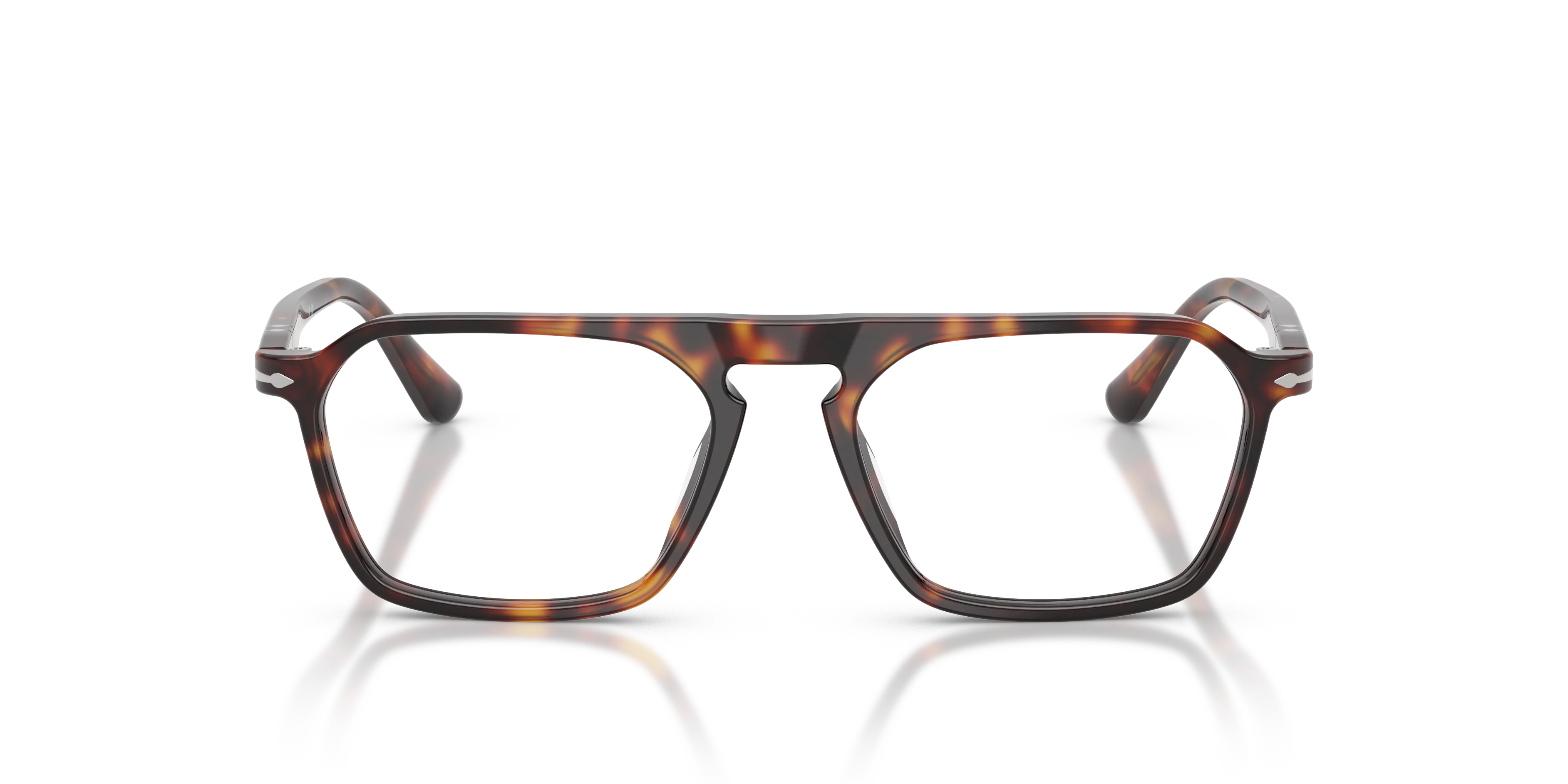 Persol PO3402V 24 Montature da vista Acetato Tartaruga Trasparente Squadrata Normale - immagine 3