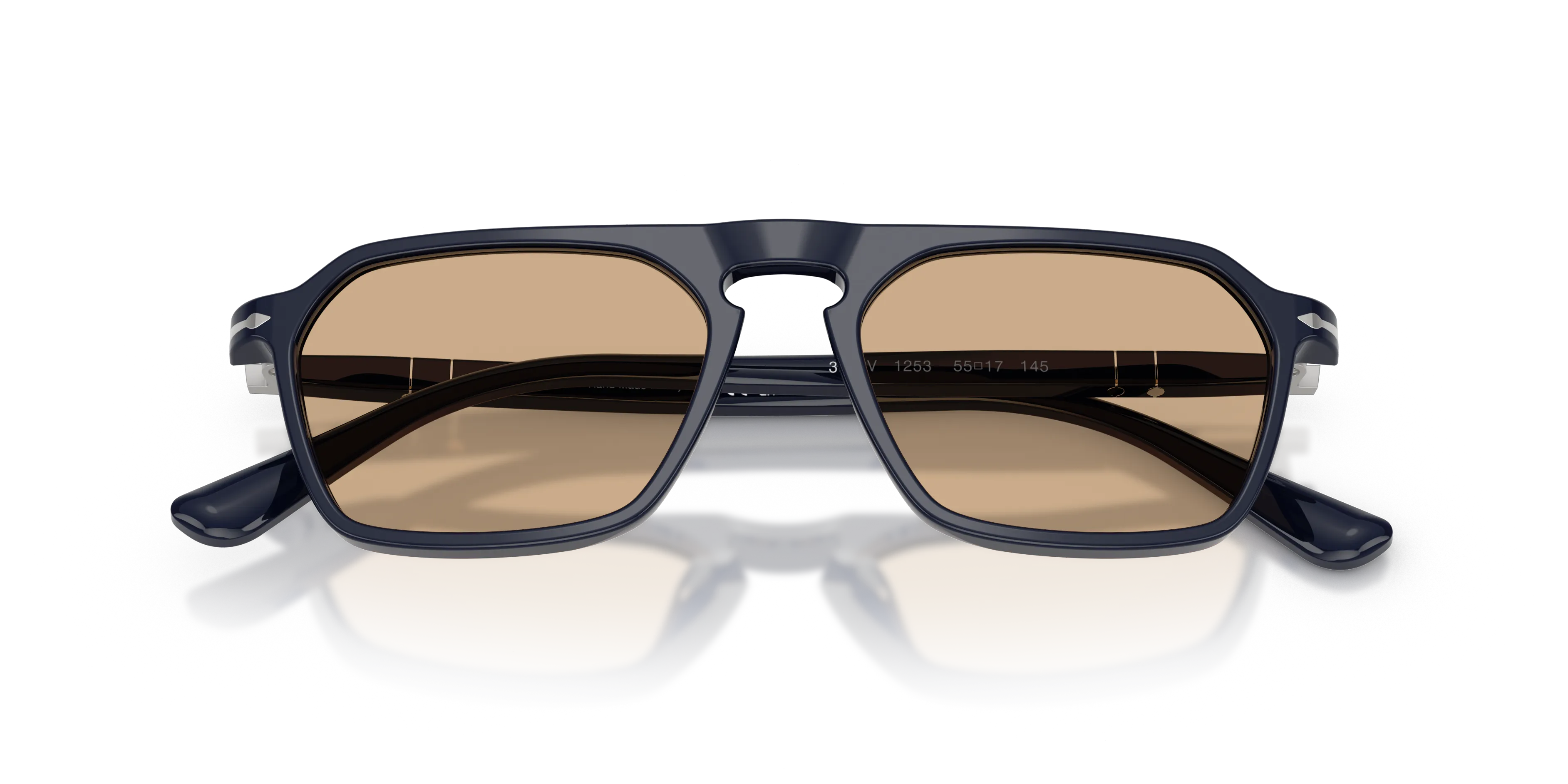 Persol PO3402V 1253 Montature da vista Acetato Blu Giallo Squadrata Normale - immagine 2