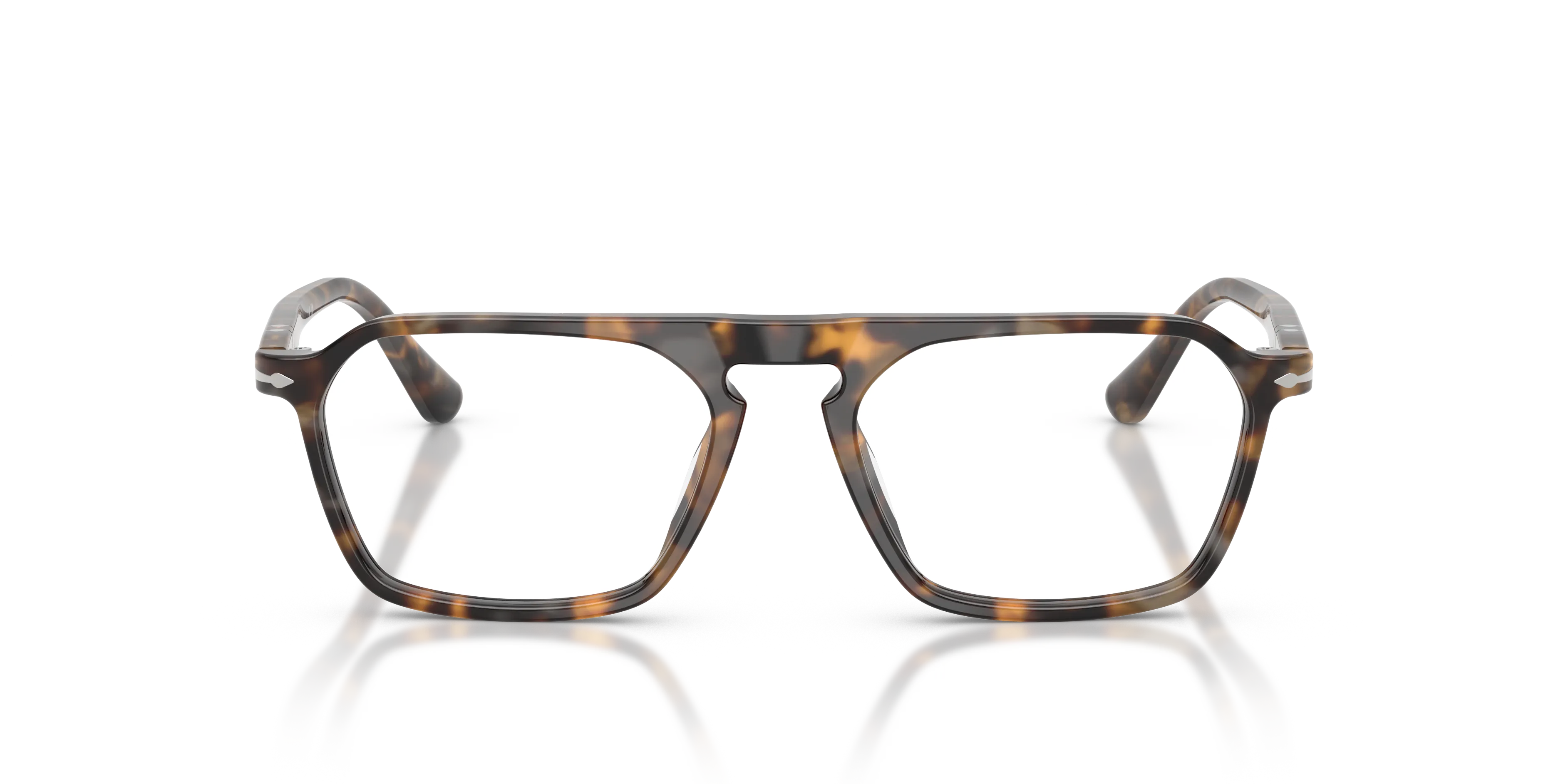 Persol PO3402V 1251 Montature da vista Acetato Tartaruga Trasparente Squadrata Normale - immagine 3