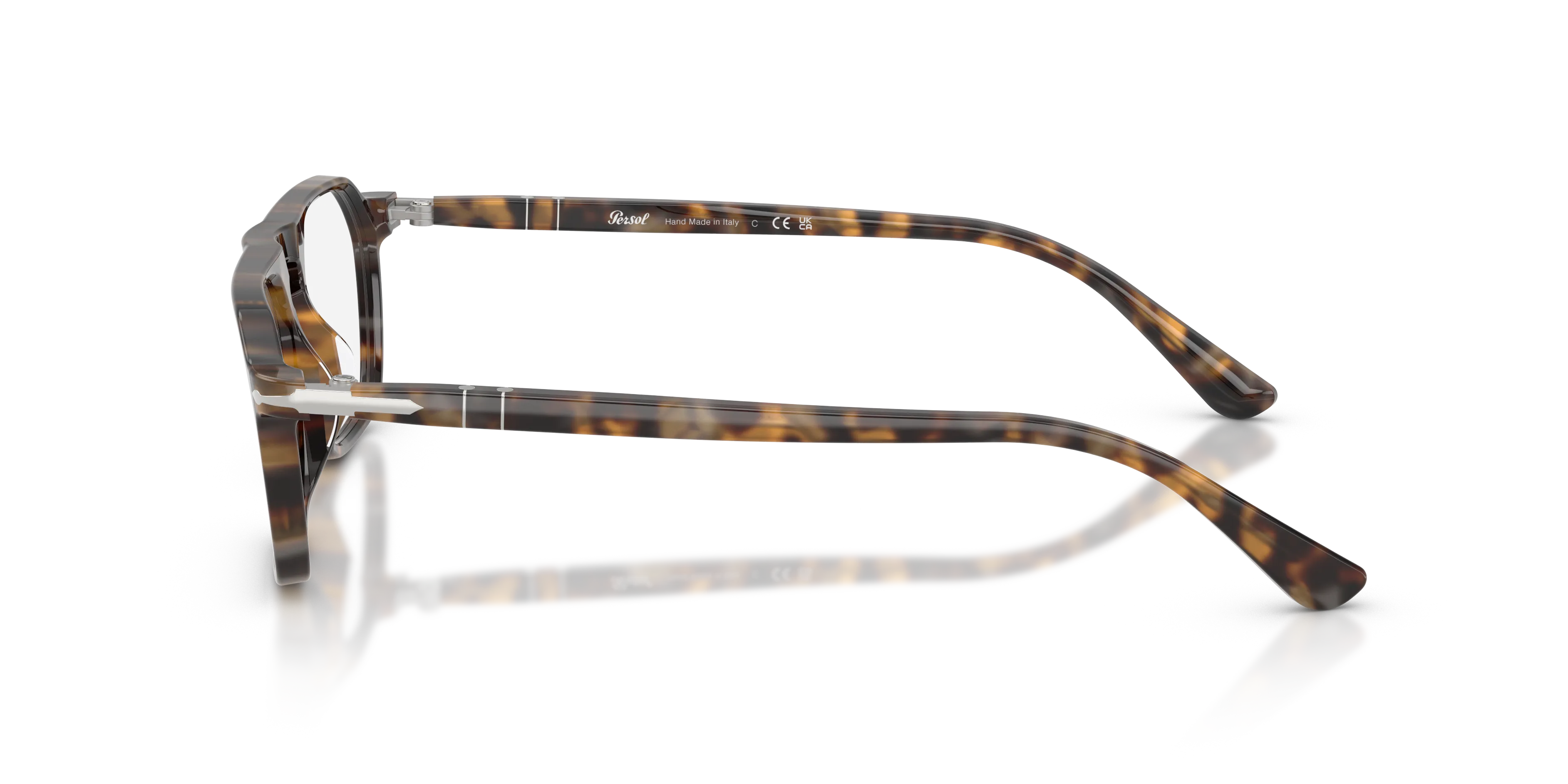 Persol PO3402V 1251 Montature da vista Acetato Tartaruga Trasparente Squadrata Normale - immagine 4