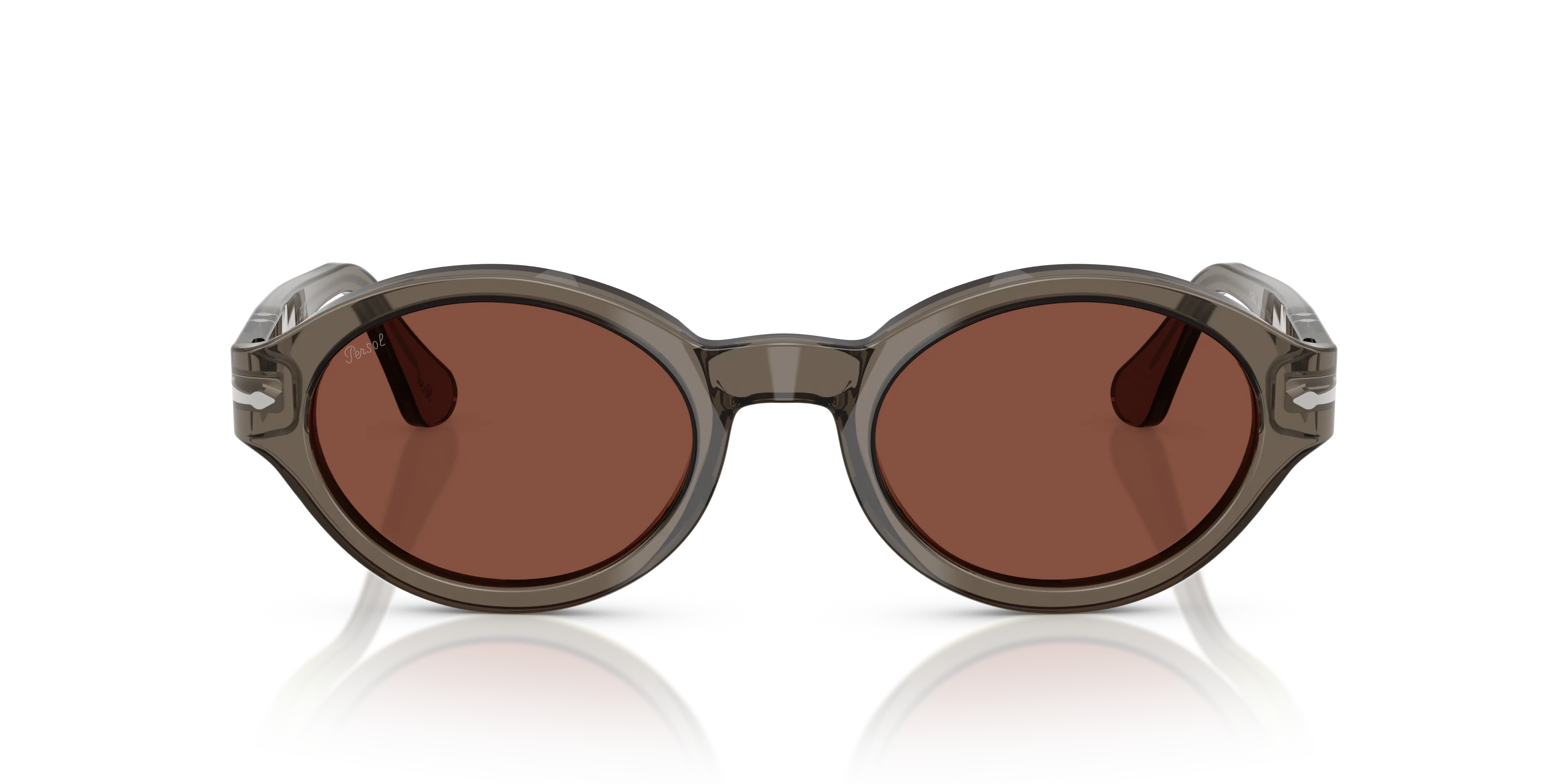 Persol PO3378S LORIS 1103C5 Occhiali da sole Acetato Verde Rosso Rotonda Normale - immagine 3