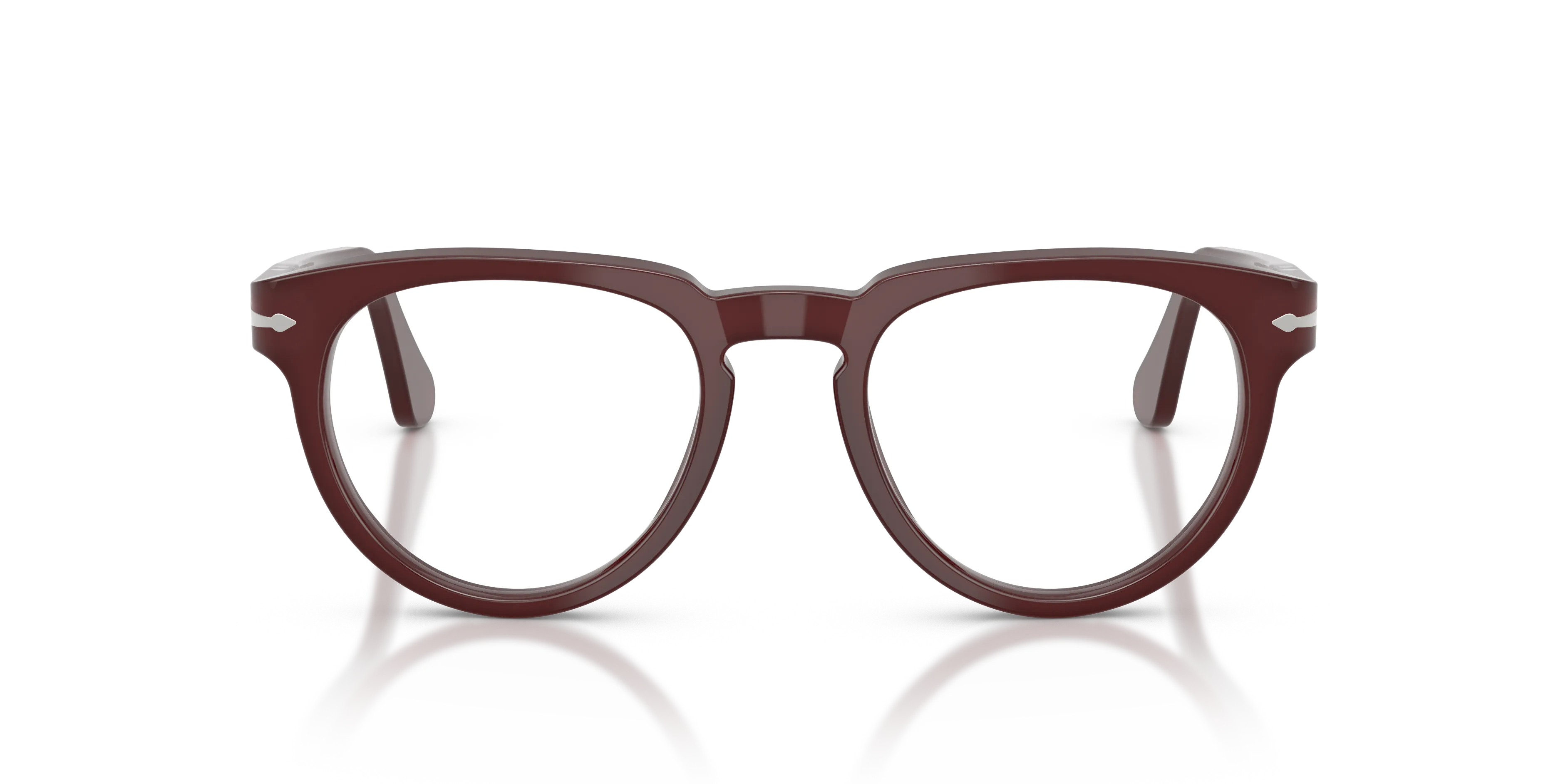 Persol PO3377V 1257 Montature da vista Acetato Rosso Trasparente Pantos Normale - immagine 3