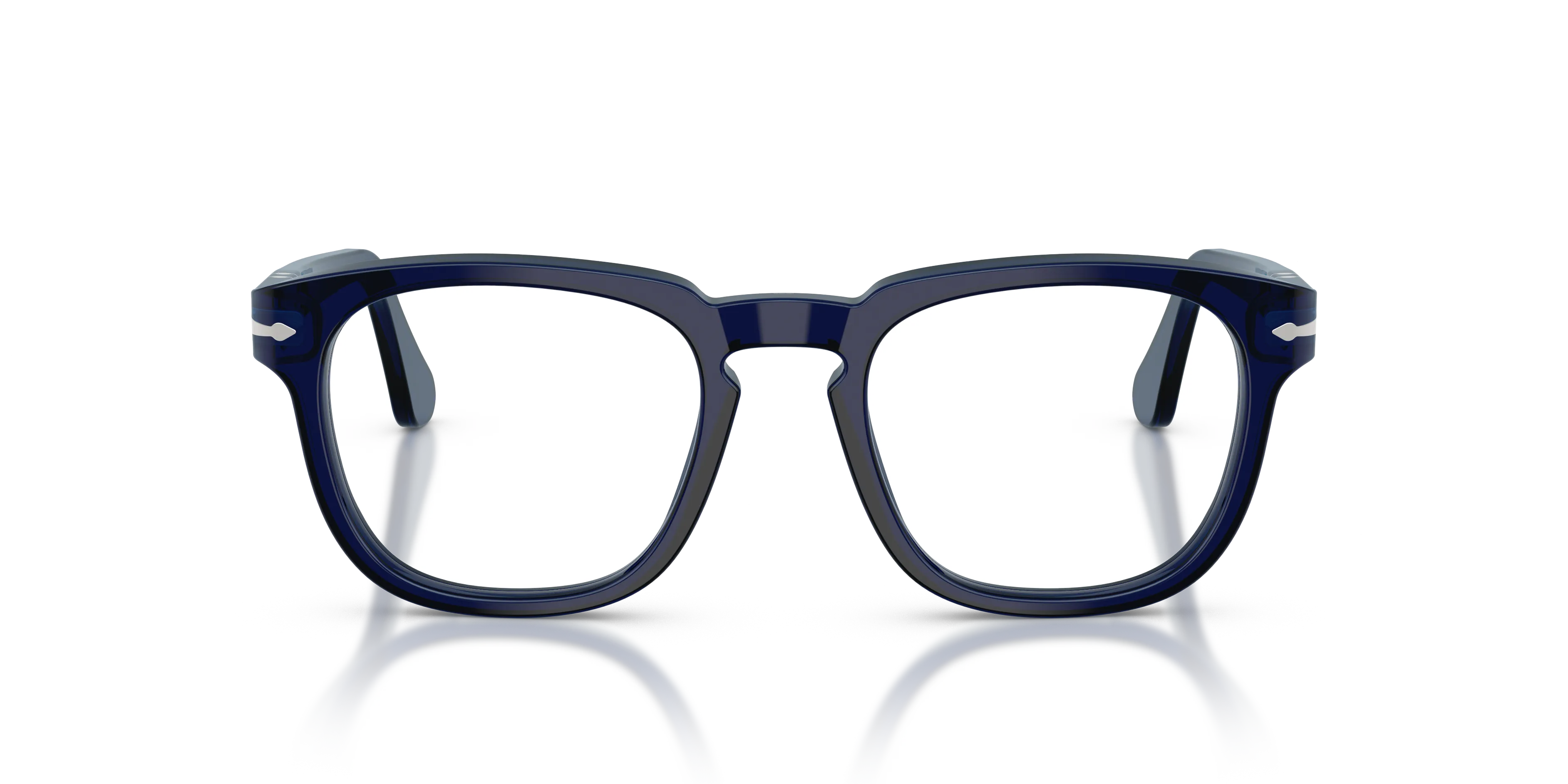 Persol PO3376V 181 Montature da vista Acetato Blu Trasparente Squadrata Normale - immagine 3