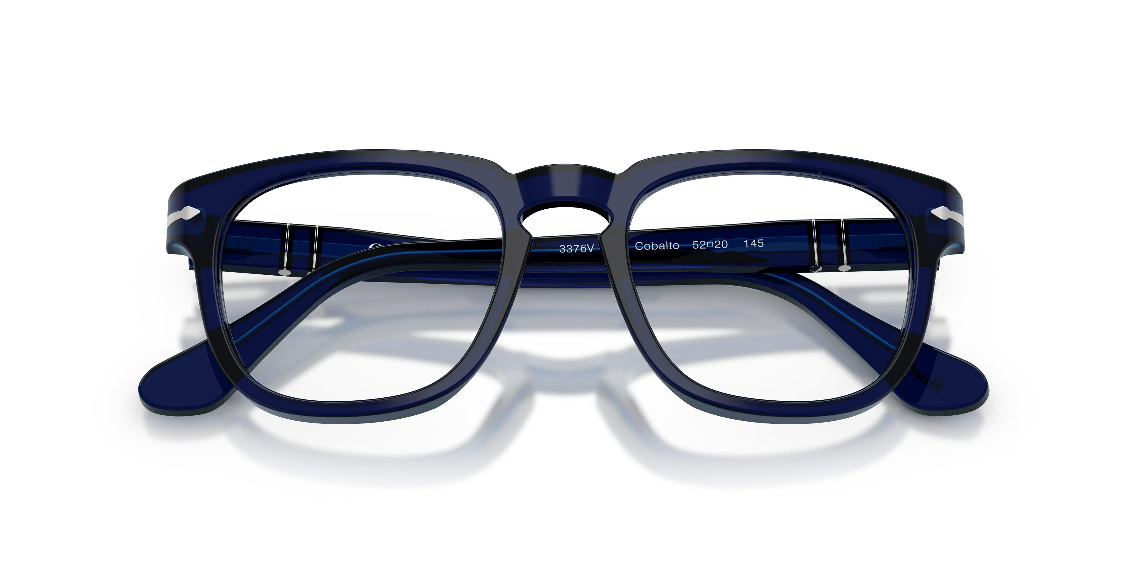 Persol PO3376V 181 Montature da vista Acetato Blu Trasparente Squadrata Normale - immagine 2