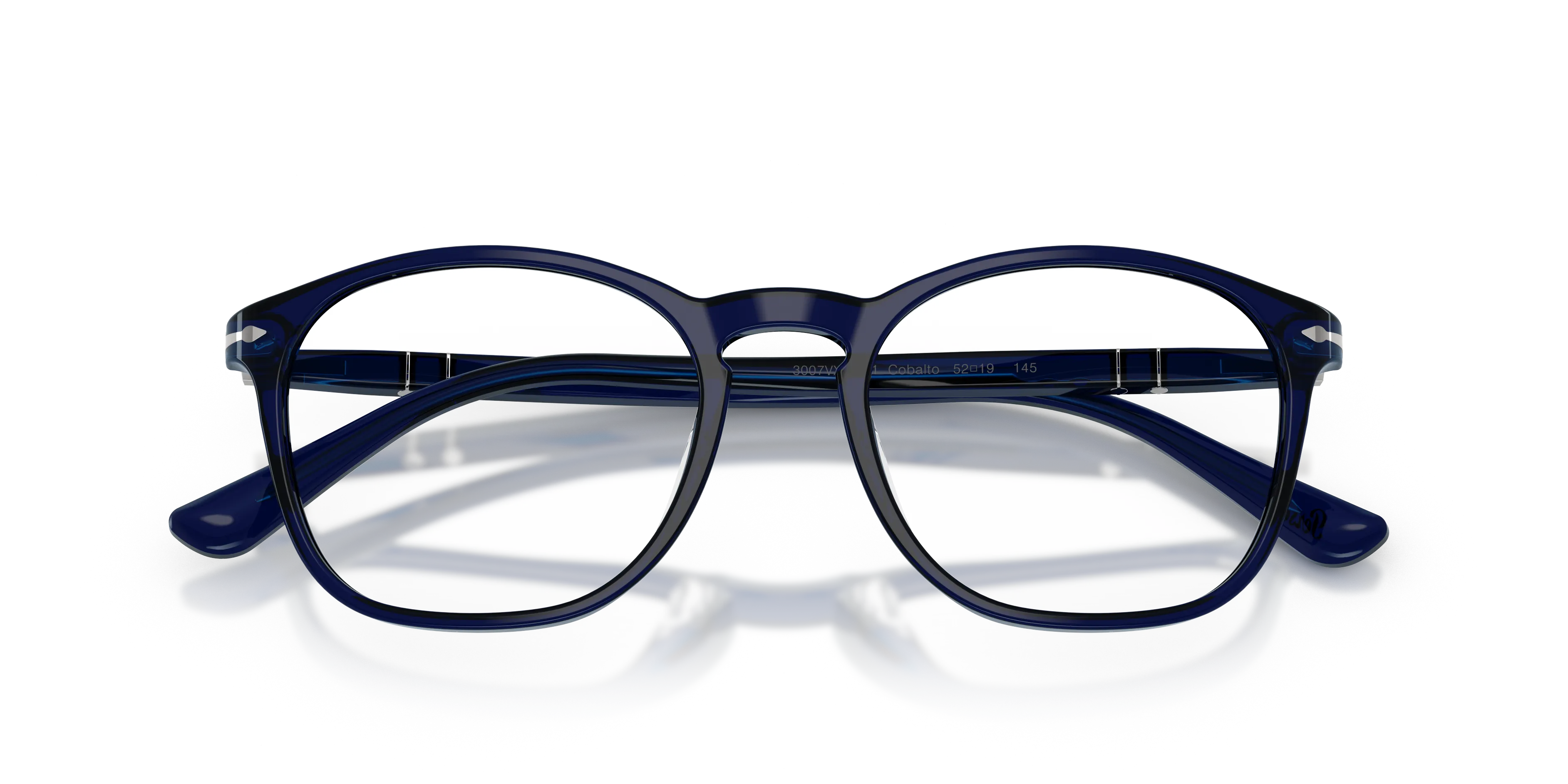 Persol PO3007VX 181 Montature da vista Acetato Blu Trasparente Squadrata Normale - immagine 2