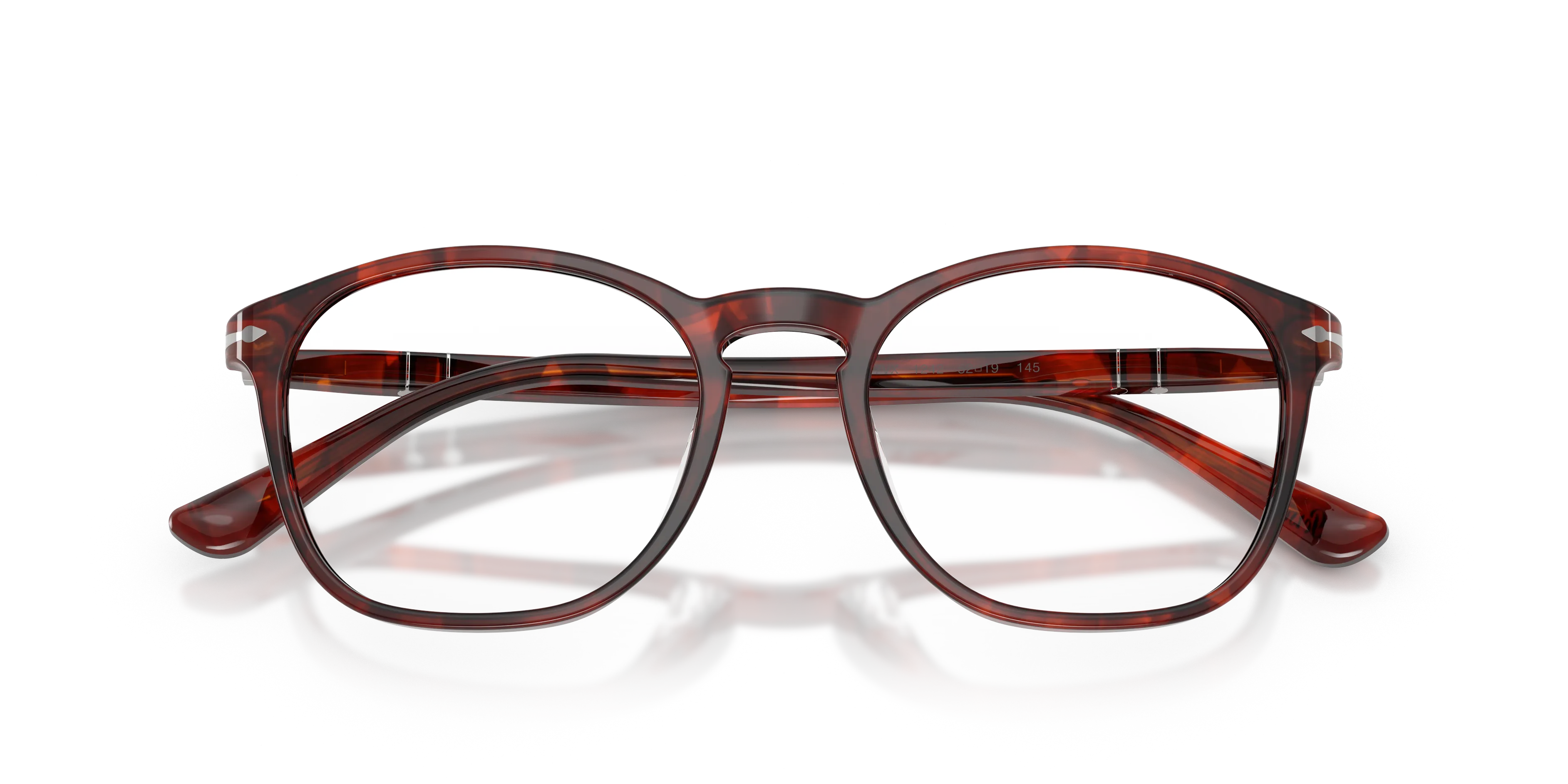 Persol PO3007VX 1242 Montature da vista Acetato Tartaruga Trasparente Squadrata Normale - immagine 2