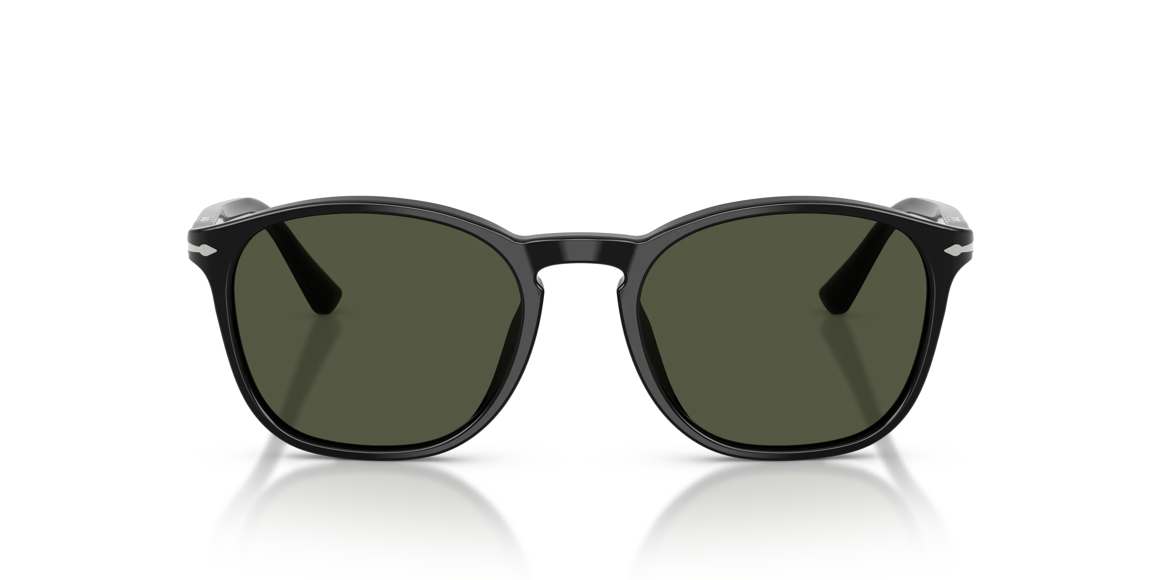 Persol PO3007SX 95/31 Occhiali da sole Acetato Nero Verde Squadrata Normale - immagine 3