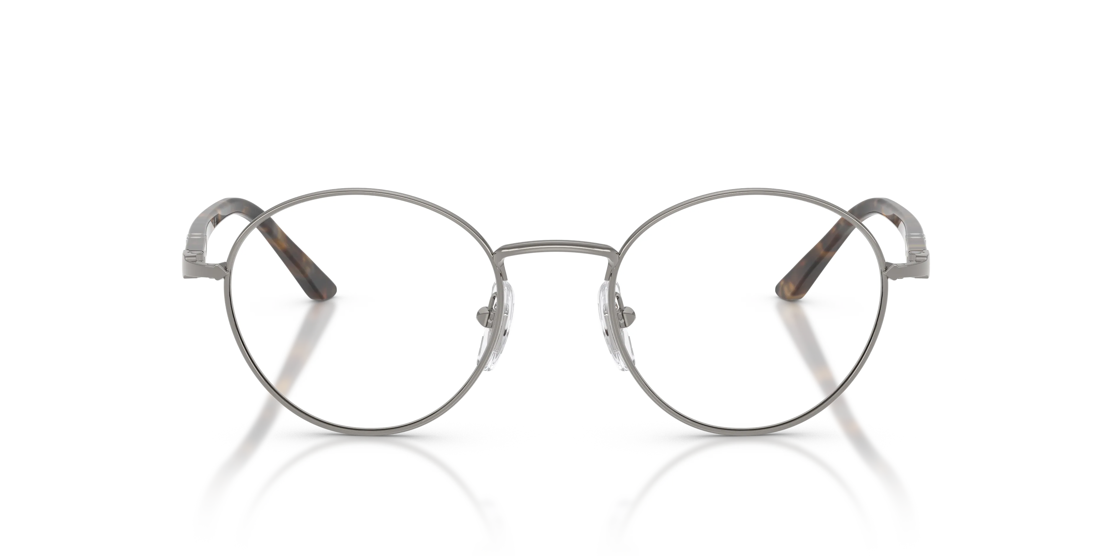 Persol PO1032V 513 Montature da vista Acciaio Grigio Trasparente Rotonda Normale - immagine 3