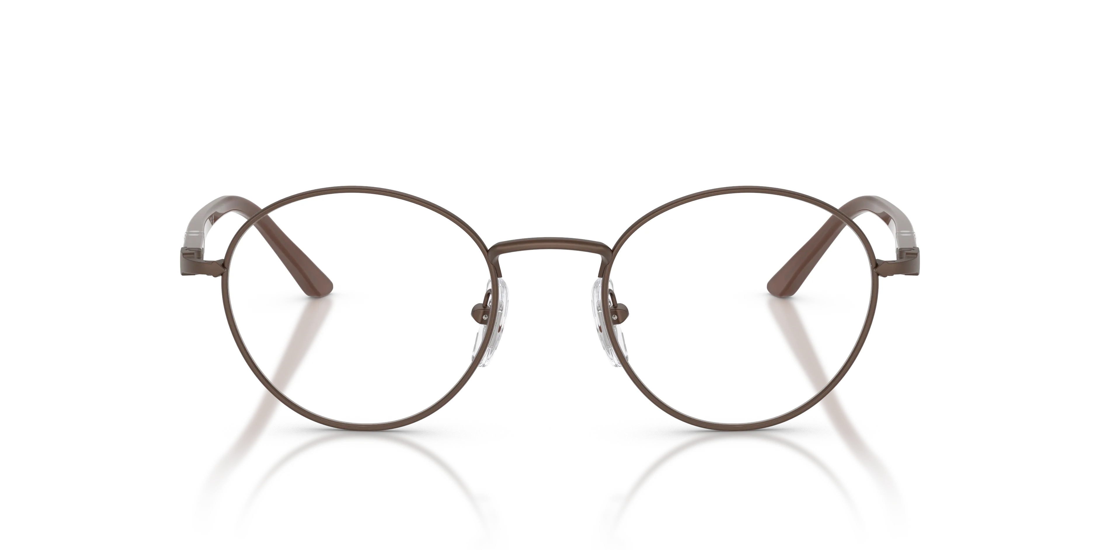 Persol PO1032V 1133 Montature da vista Acciaio Bronzo Trasparente Rotonda Normale - immagine 3