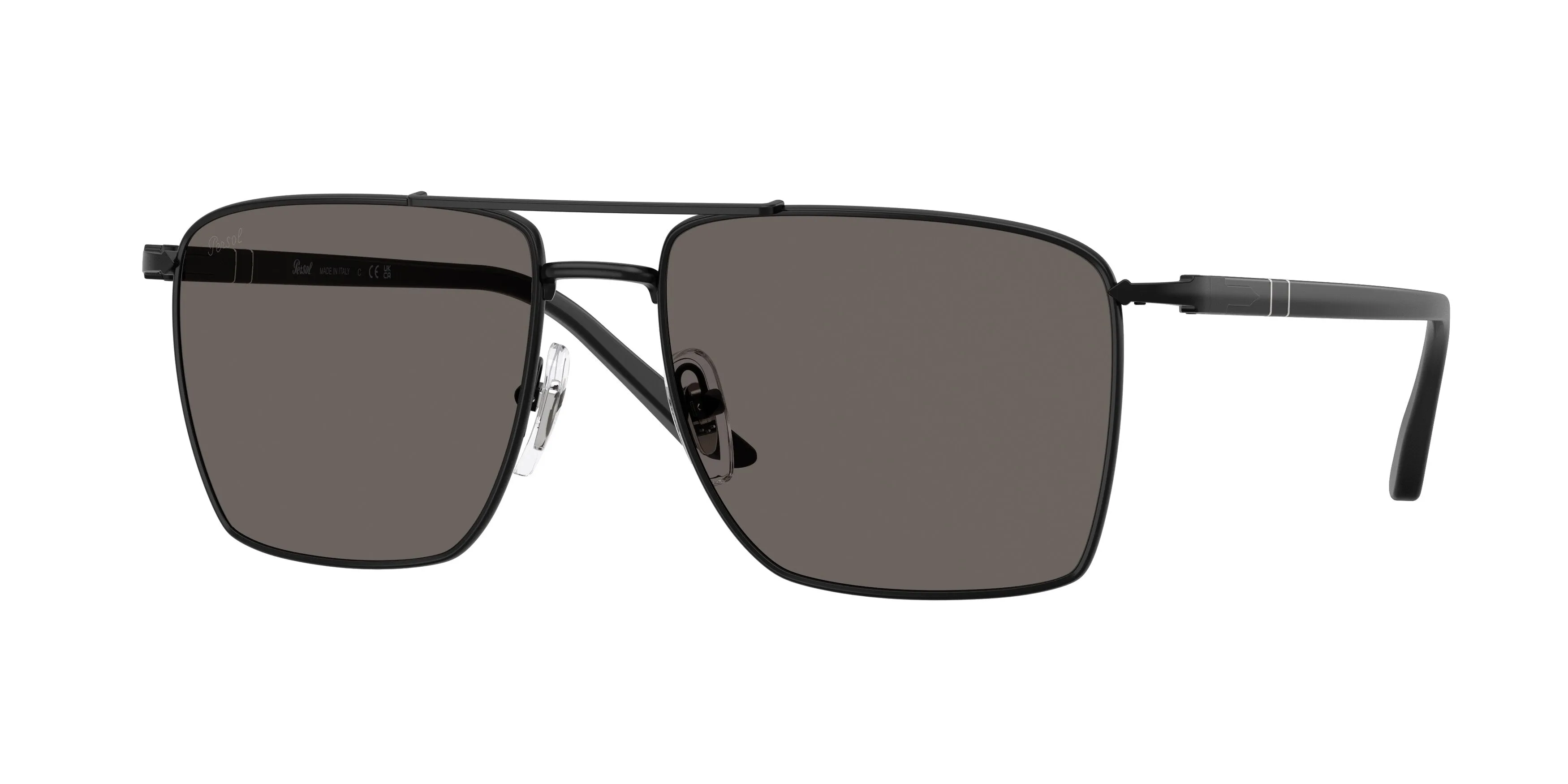 Persol PO1031S 1078B1 Occhiali da sole Acciaio Nero Grigio Squadrata Normale - immagine 1