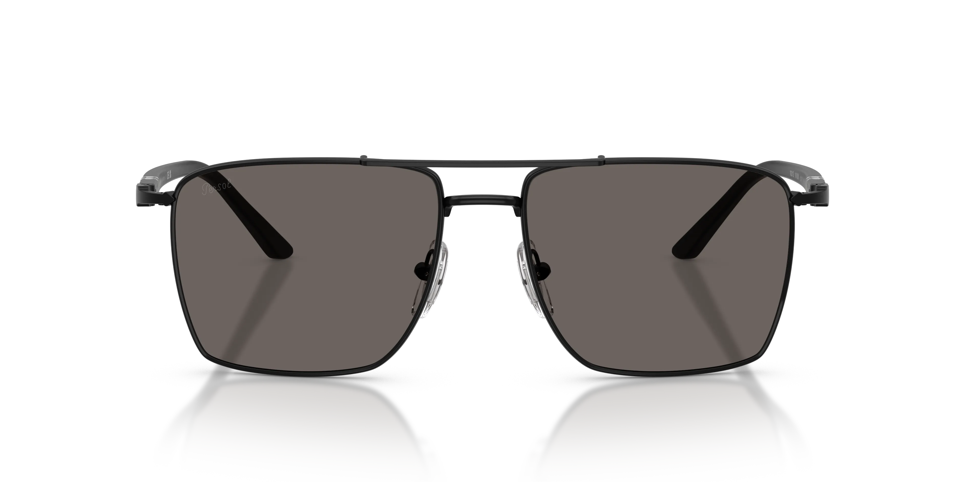 Persol PO1031S 1078B1 Occhiali da sole Acciaio Nero Grigio Squadrata Normale - immagine 3