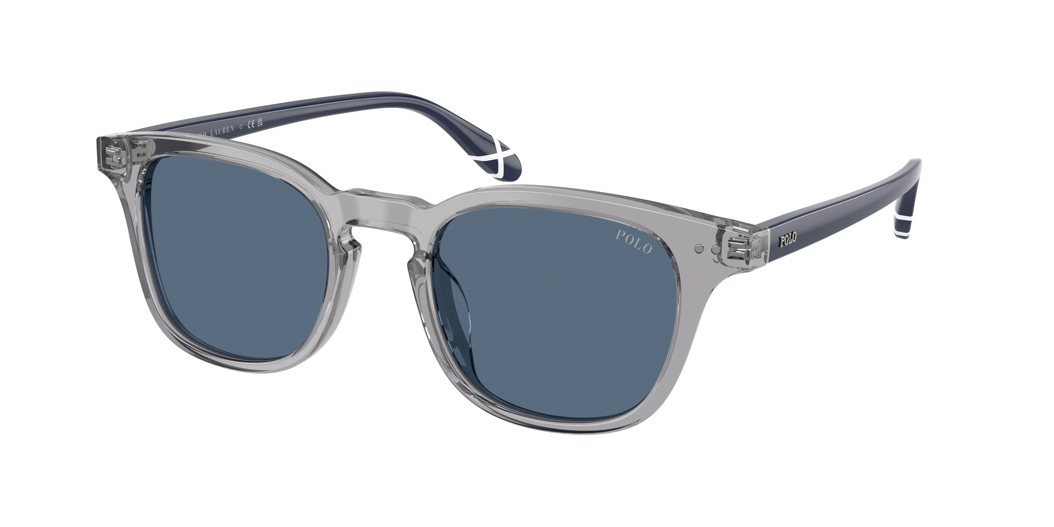 Polo Ralph Lauren PH4251U 631780 Occhiali da sole Acetato Grigio Blu Pantos Normale - immagine 1