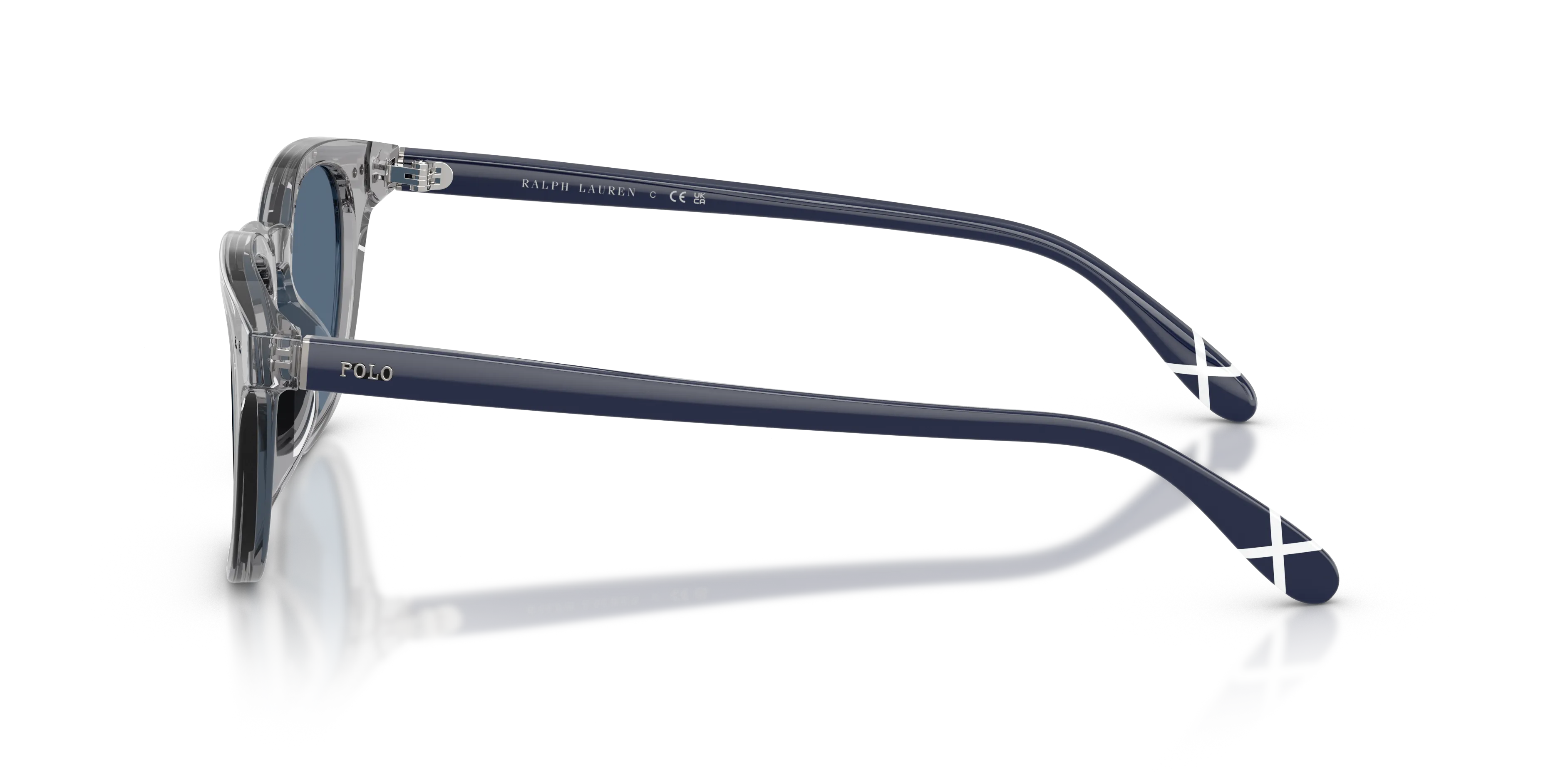 Polo Ralph Lauren PH4251U 631780 Occhiali da sole Acetato Grigio Blu Pantos Normale - immagine 4